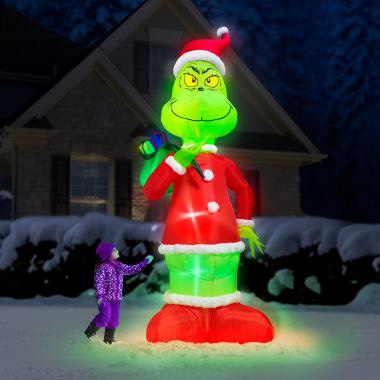 the 16' inflatable grinch lightshow