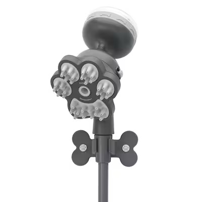 Oxygenics ShampoochPro 5-Settings Matte Dark Gray 5.82-in Handheld High Pressure Shower 