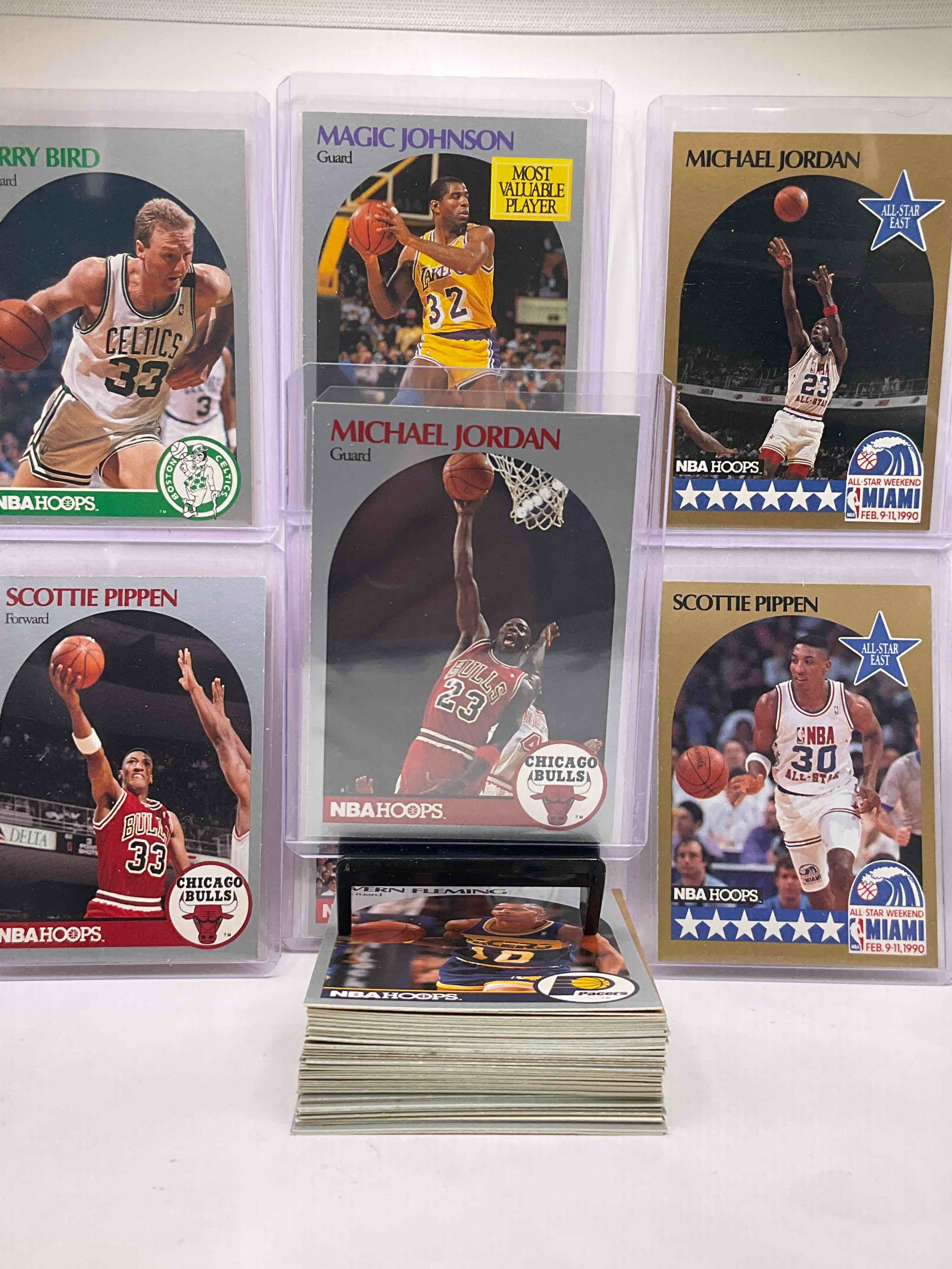Michael Jordan! 1990-91 NBA Hoops Basketball! The BEST Cards From The Year! Michael Jordan, Larry Bird, Scottie Pippen, Magic Johnson & So Many More! All Stars, Hall Of Famers, Champions & More, The Perfect Mix Of Miscellaneous ‘90 Hoops Variety!