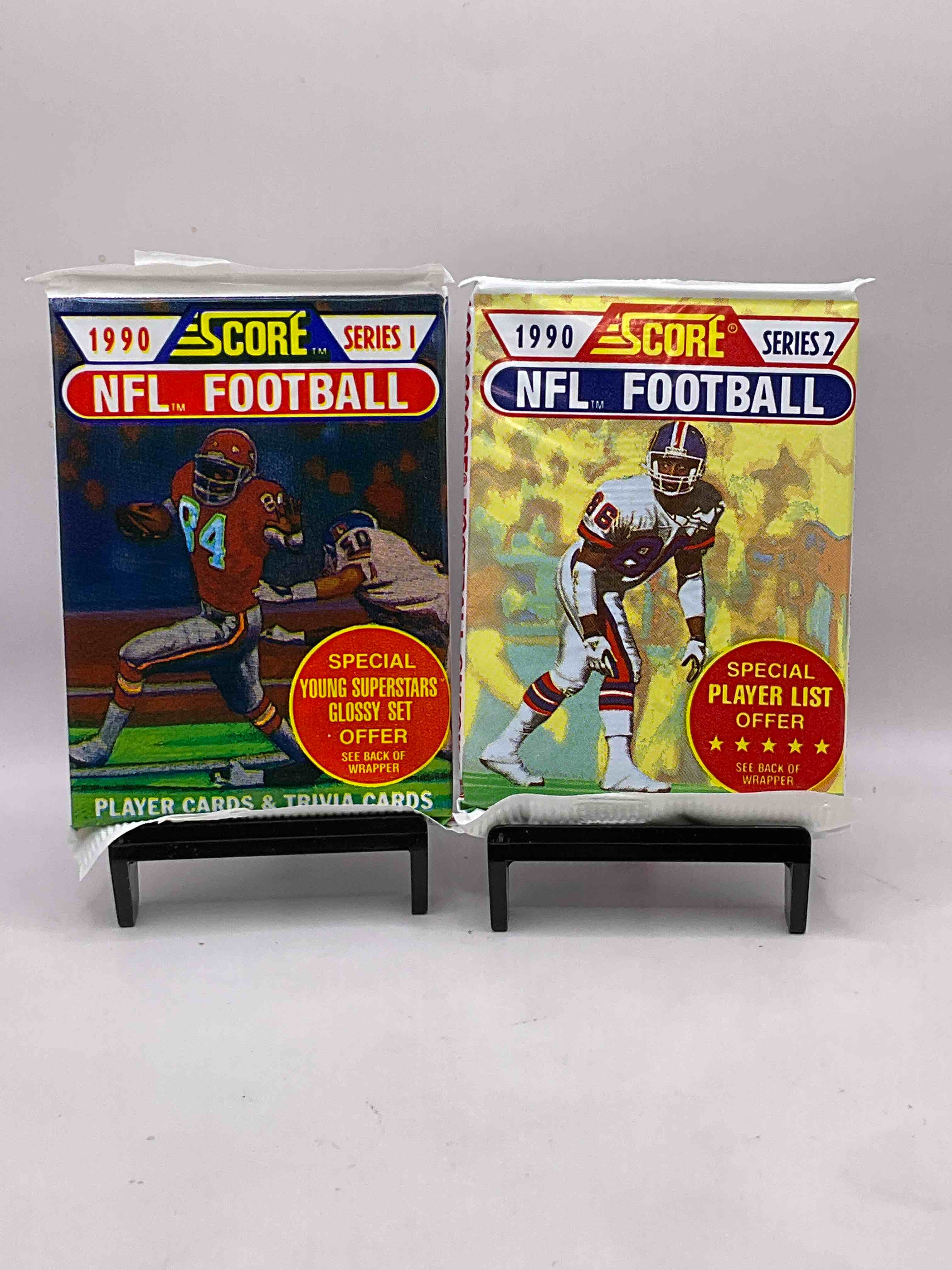 Emmitt Smith Rookie Year! 1990 Score Football Unopened Collectible Sports Card Packs! Direct From Original Box! Look For Valuable Emmitt Smith Rookie Cards!