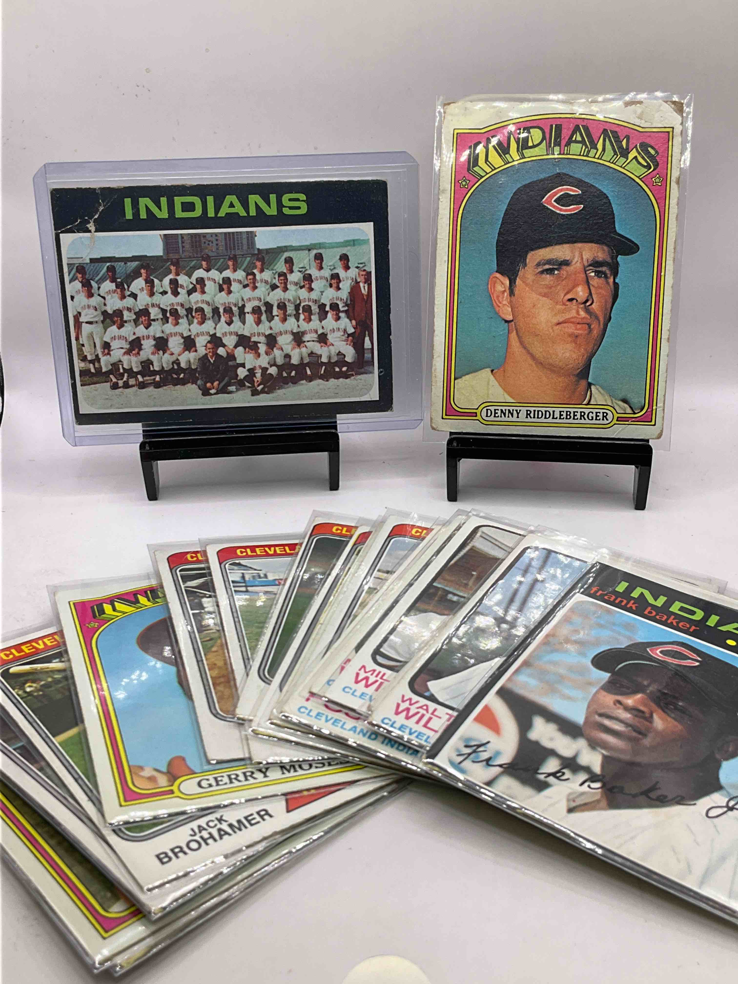 Indians Vintage! Early 70’s Indians Team Card, Lots Of 1974 Indians Cards, 1972 Cards & 1971 Cards! All Awesome & Vintage!
