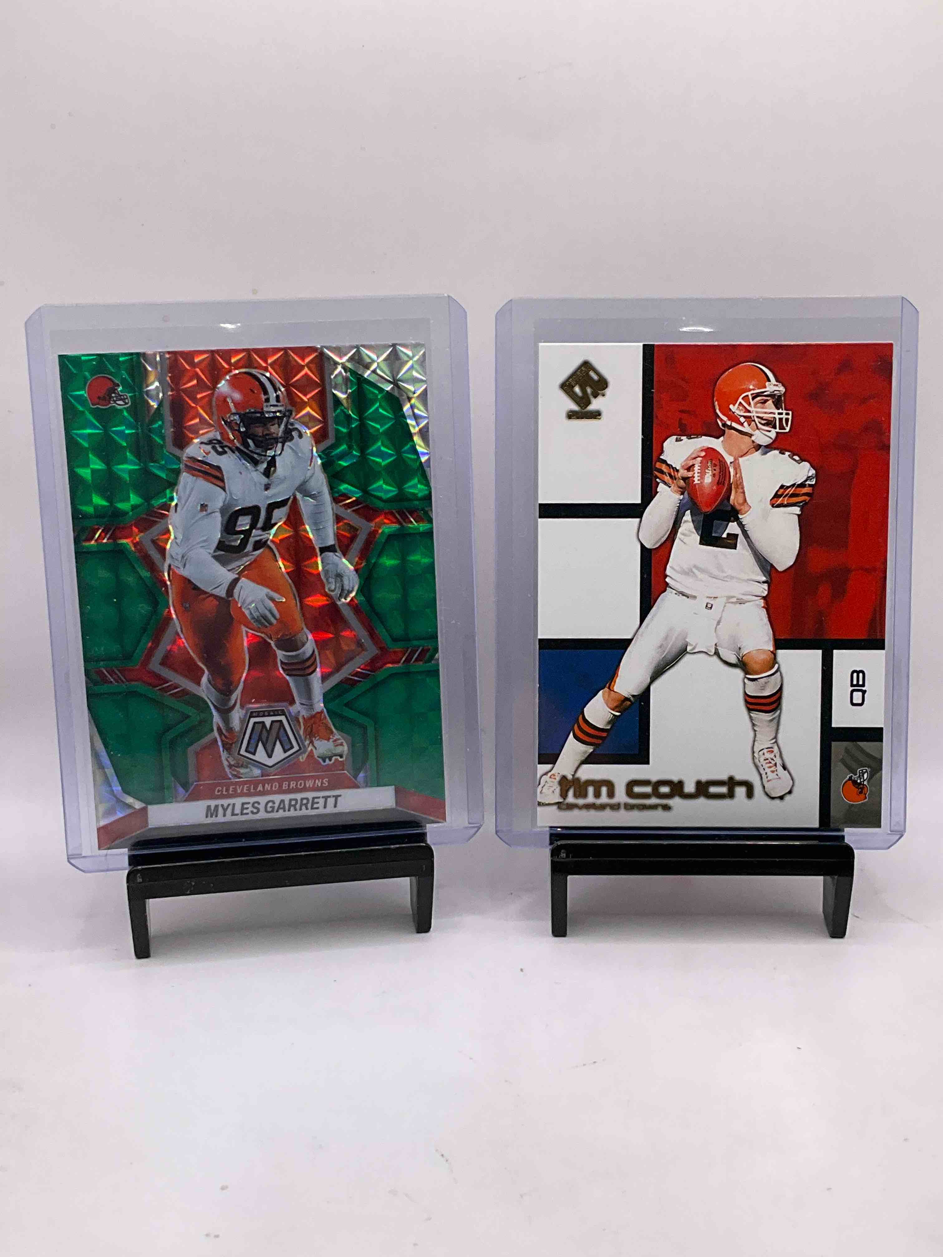 Browns Bundle! Numbered Myles Garrett Card, Green Mosaic Garrett, Tim Couch 2002 Card, Nick Chubb, Amari Cooper & All Kinds Of Vintage & New Cards!