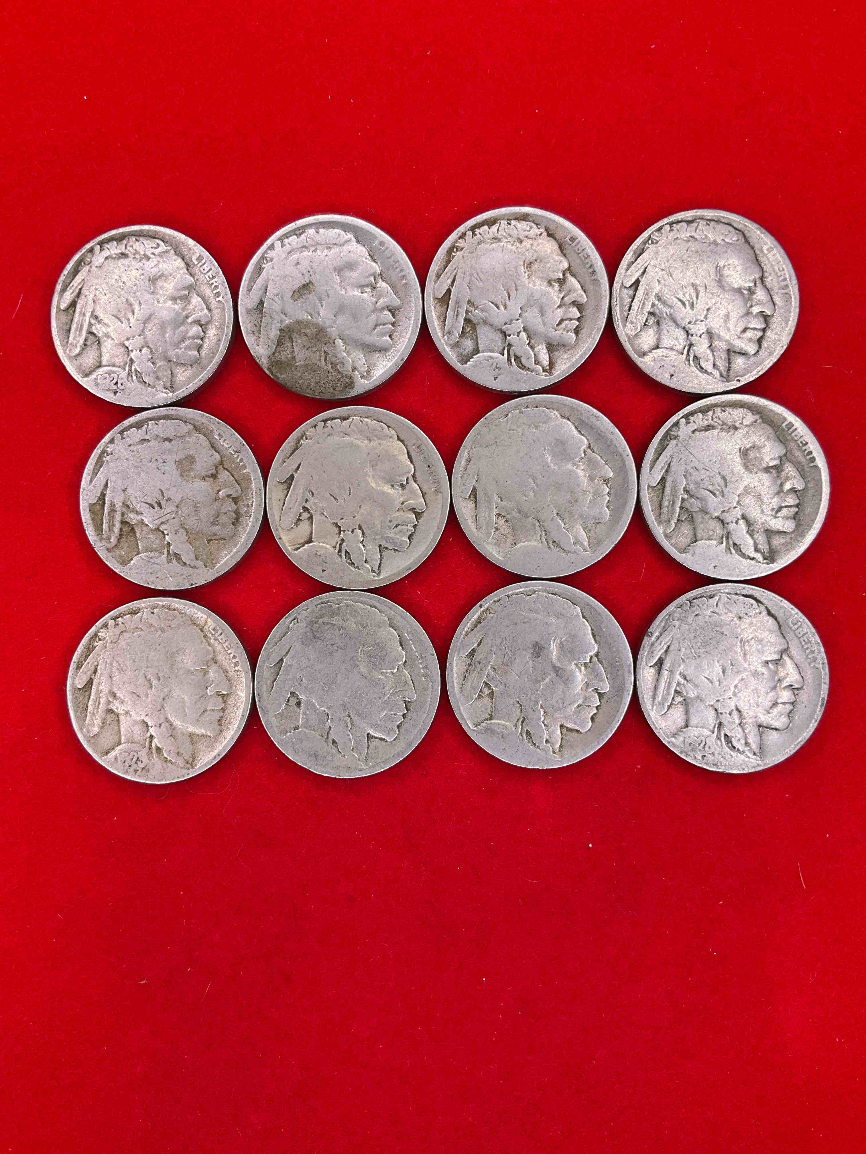 Historic Buffalo Nickels! Indian Head Buffalo Nickels Were Minted From 1913 To 1938 & Have Become 'A Favorite For Coin Collectors Around The World! Own Pieces Of American History With These Cools Indian Head Buffalo Nickels In Circulated Condition!
