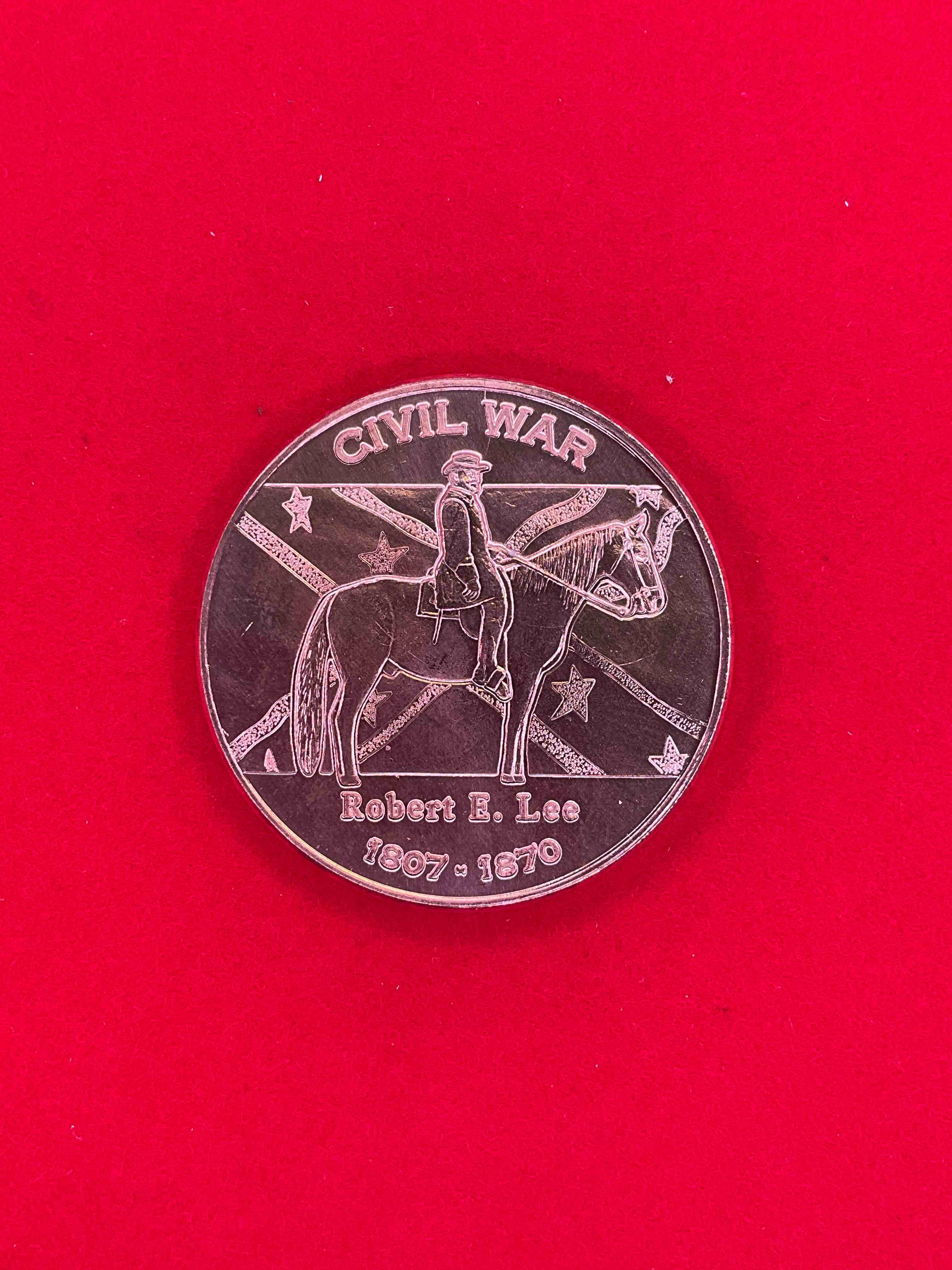 Pure Copper Commemorative Large Coin! One Ounce Pure Copper Commemorative Coin, Brand New In Excellent Condition. 1.5" Diameter. Pure Copper! Civil War Edition. Invest In Fine Copper!