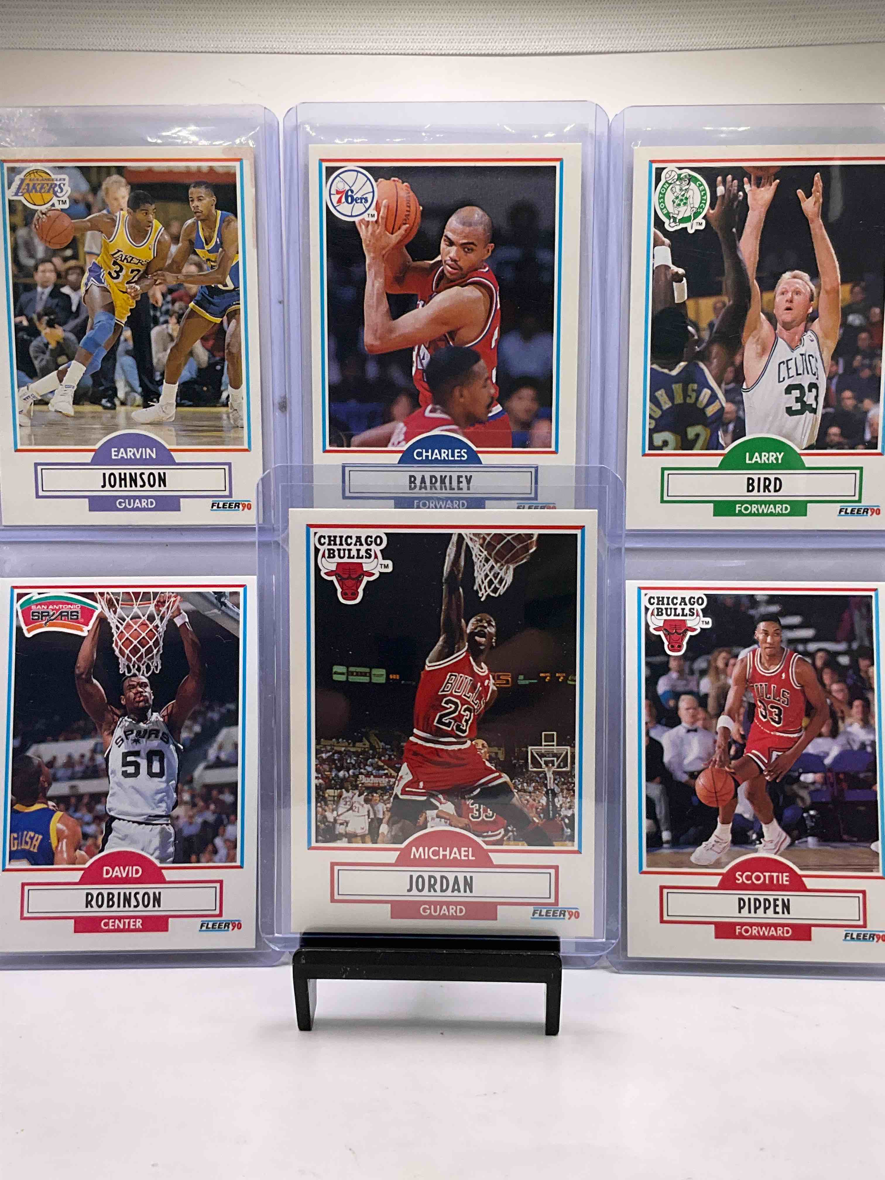 1990 Fleer Basketball! All Star & Base Card Combo! The BEST Cards From The Year! Michael Jordan, Scottie Pippen, Larry Bird, David Robinson ROOKIE, Magic Johnson, Charles Barkley & So Many More! 50 Card Lot! All Stars, Hall Of Famers, Champions & More, The Perfect Mix Of Miscellaneous ‘89 Hoops Variety! 
