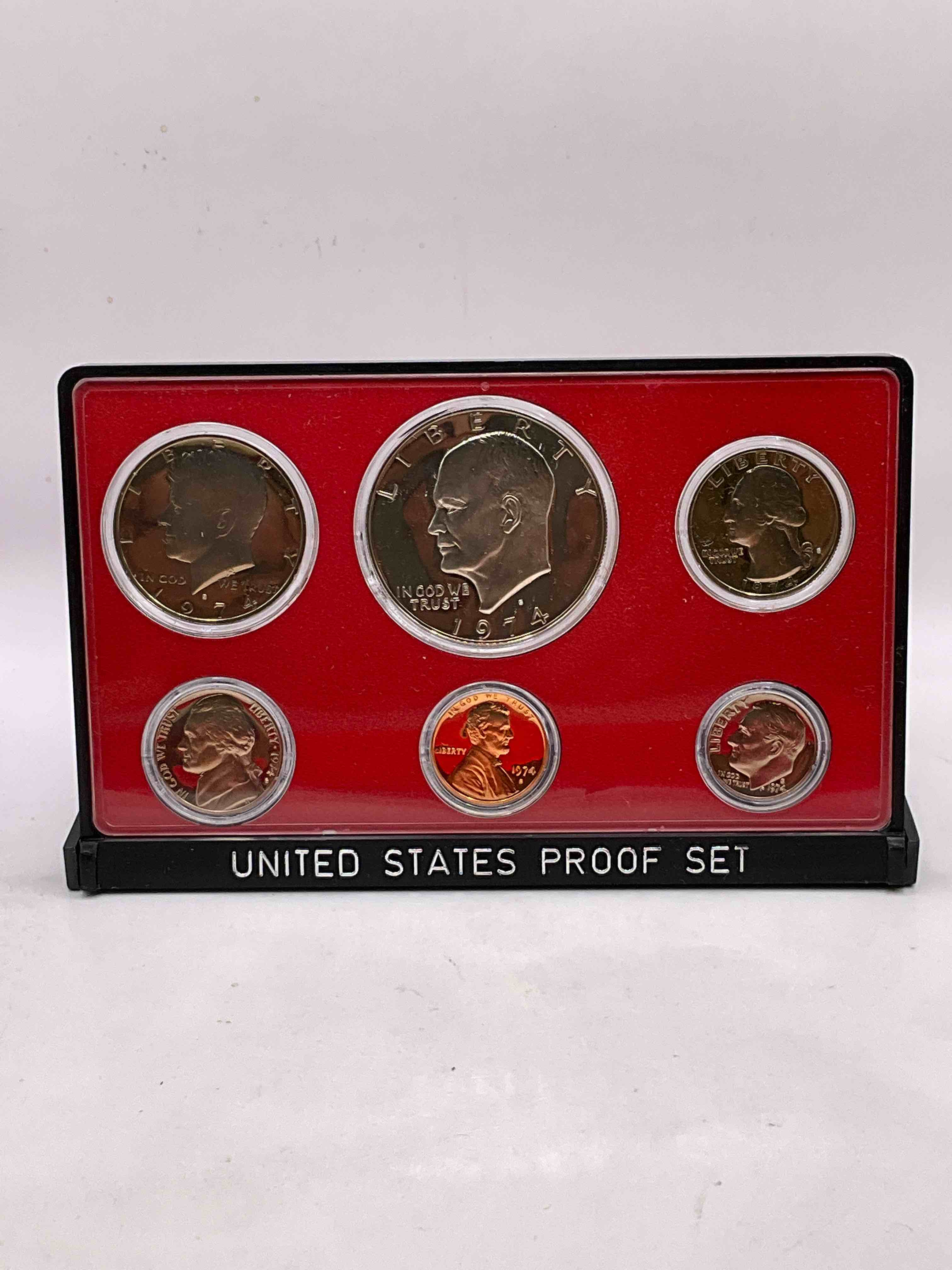 1974 Uncirculated U.S. Mint Set! What A Great Year! This Gorgeous Mint Set Features Each U.S. Coin Minted in 1974 In Uncirculated Condition, Mounted In A Beautiful Display & Case Direct From The U.S. Mint! Own An Awesome Investment & Incredible Piece Of U.S. History! Also Makes For An Awesome Gift!