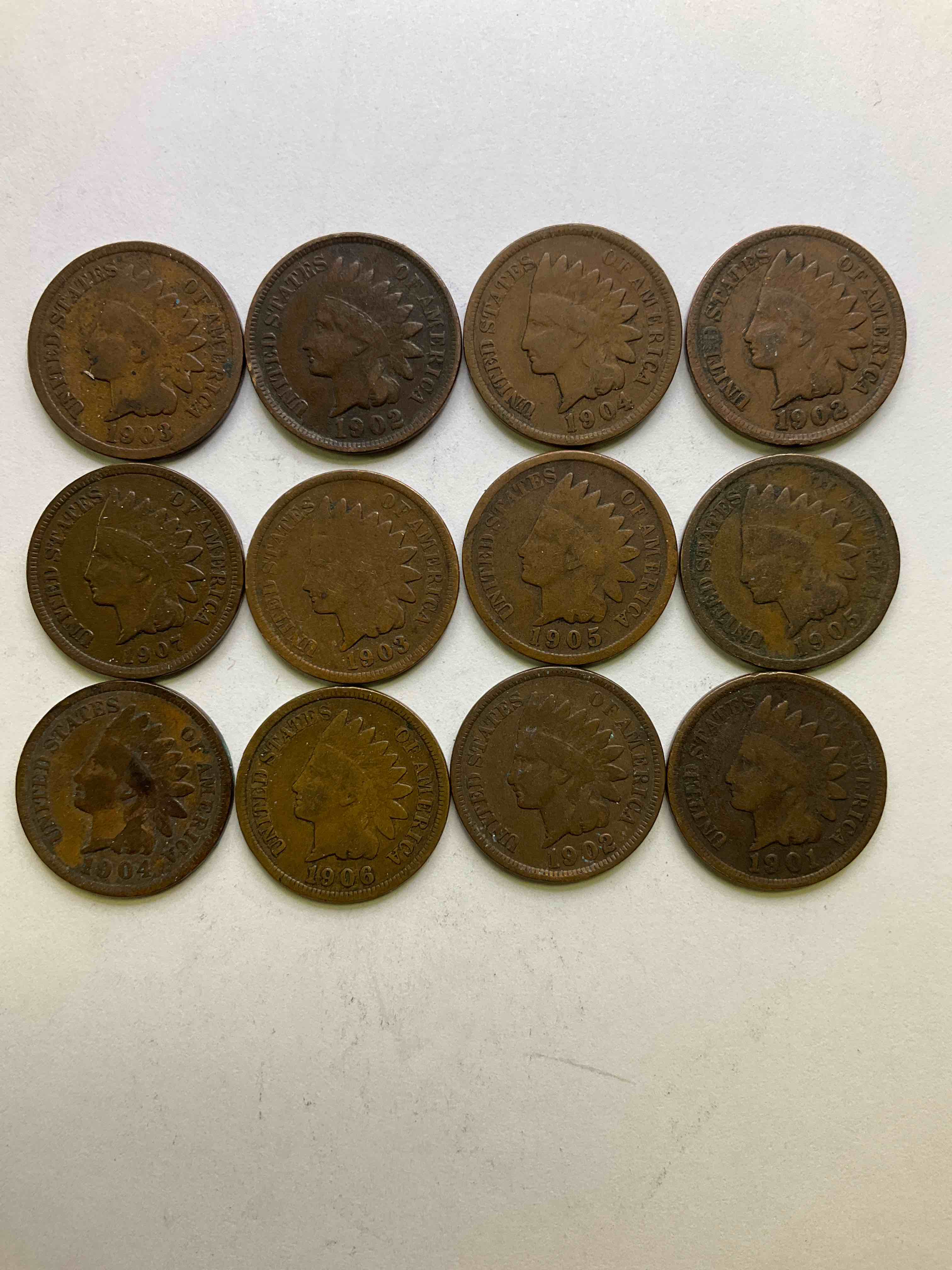 Indian Head Pennies! These Gorgeous U.S. Pennies Were Minted From 1859-1909 & Have Become Serious Collector Items! The "Indian Head" Design Is Actually A Representation Of Lady Liberty Wearing An Indian Headdress. Here Are Beautiful, Well-Kept Examples Representing Many Different Mint Years! Great For Collecting, Investing & Learning History!