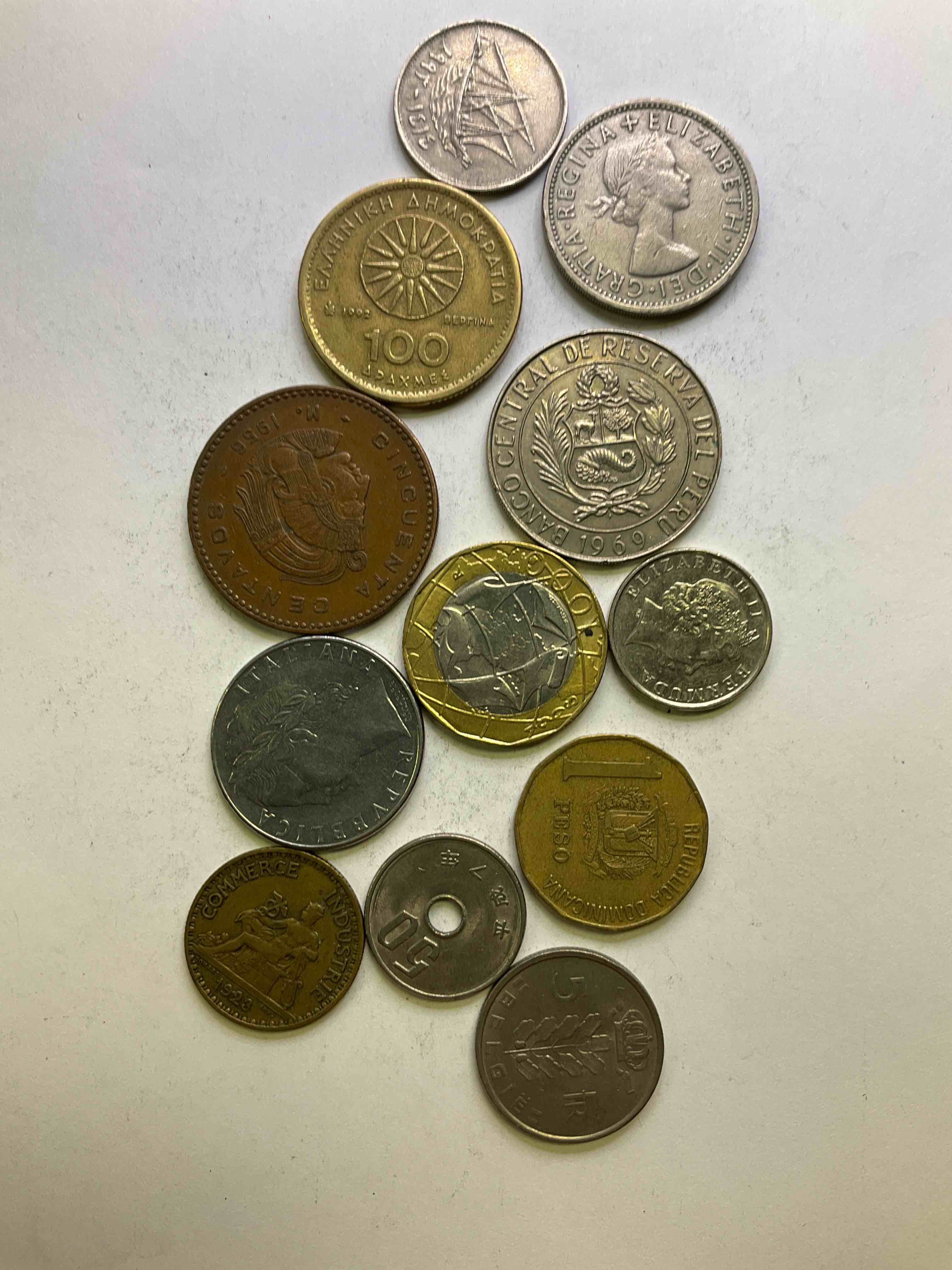 World Coins, Antique & Vintage! Many Different Years, Countries & Exotic Places. This Cool Collection Of Antique Coins From Around The World Is Loads Of Fun Have Fun Identifying Each Coin & Country As A great Educational Tool! A Great Investment Too!