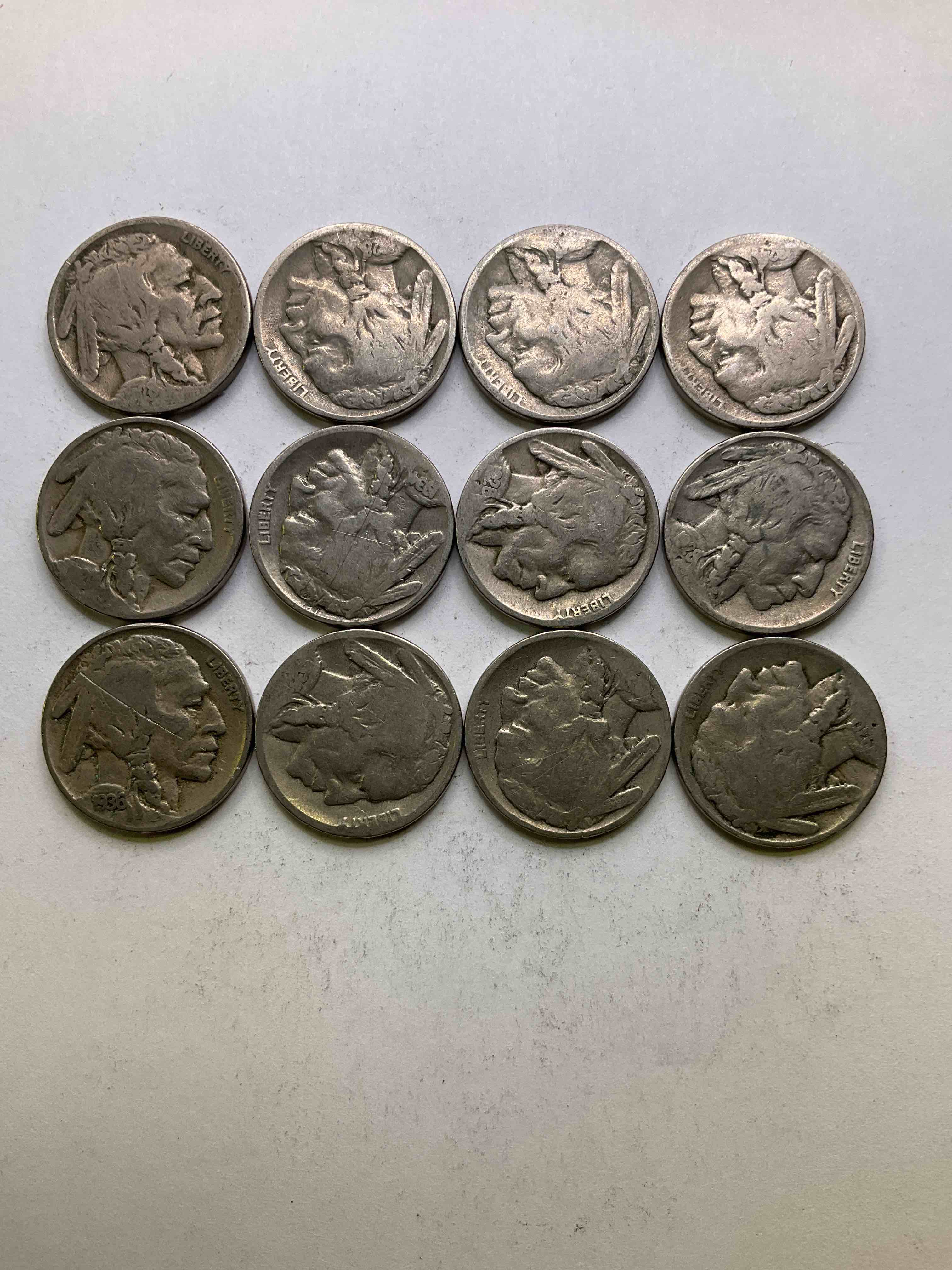 Historic Buffalo Nickels! Indian Head Buffalo Nickels Were Minted From 1913 To 1938 & Have Become A Favorite For Coin Collectors Around The World! Own Pieces Of American History With These Cools Indian Head Buffalo Nickels In Circulated Condition, Many With Visible Dates!