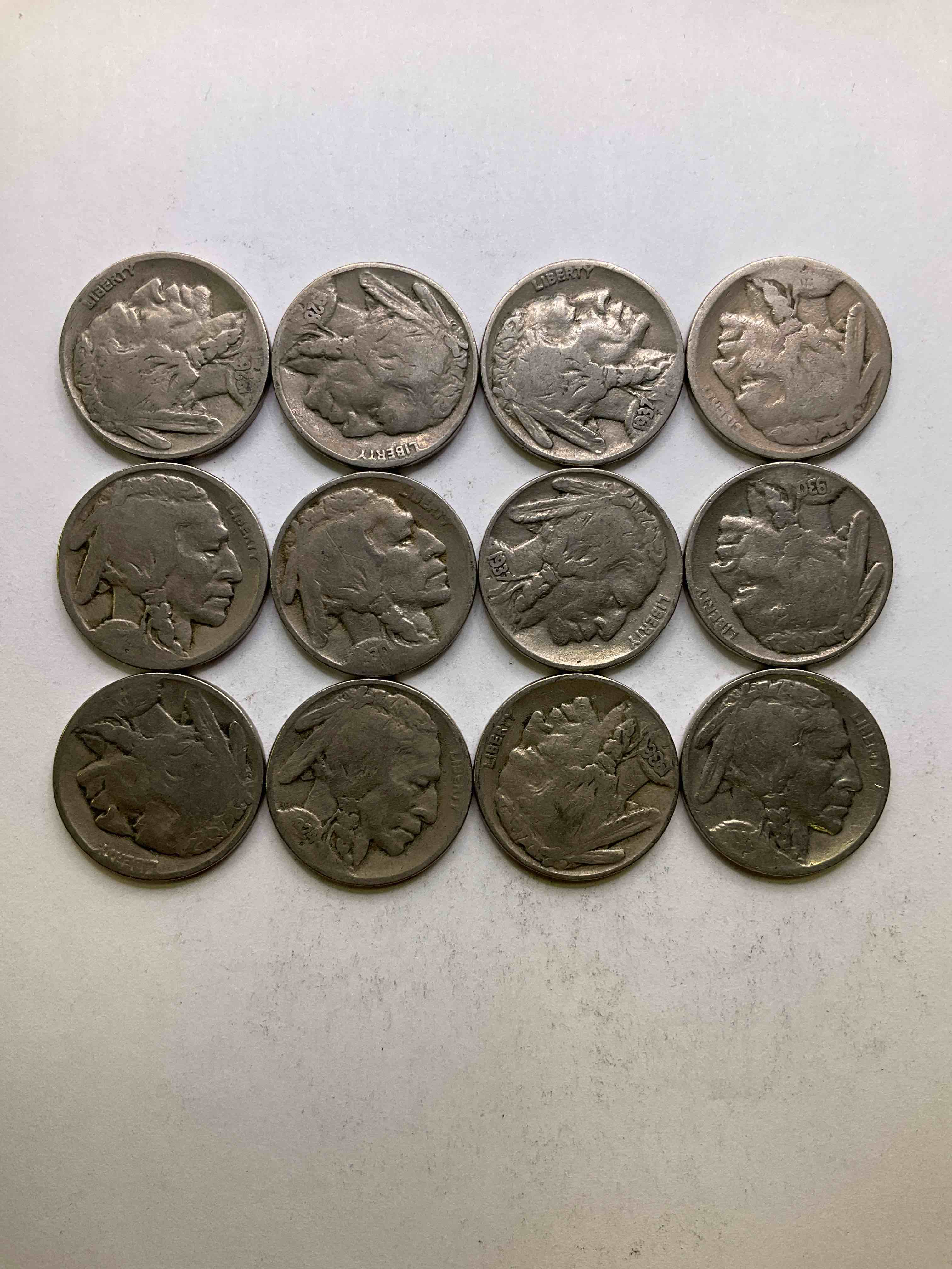 Historic Buffalo Nickels! Indian Head Buffalo Nickels Were Minted From 1913 To 1938 & Have Become A Favorite For Coin Collectors Around The World! Own Pieces Of American History With These Cools Indian Head Buffalo Nickels In Circulated Condition, Many With Visible Dates!