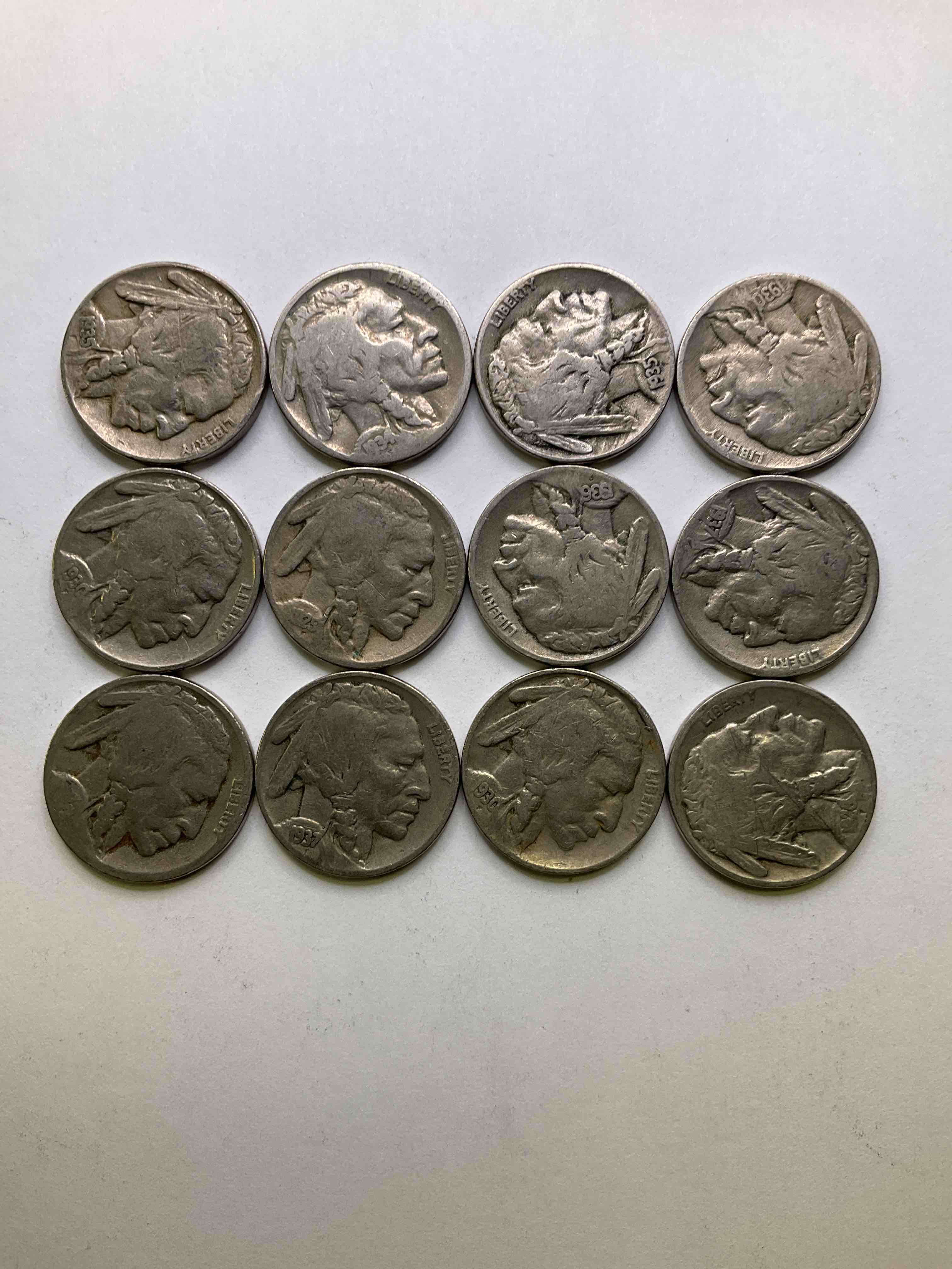 Historic Buffalo Nickels! Indian Head Buffalo Nickels Were Minted From 1913 To 1938 & Have Become A Favorite For Coin Collectors Around The World! Own Pieces Of American History With These Cools Indian Head Buffalo Nickels In Circulated Condition, Many With Visible Dates!