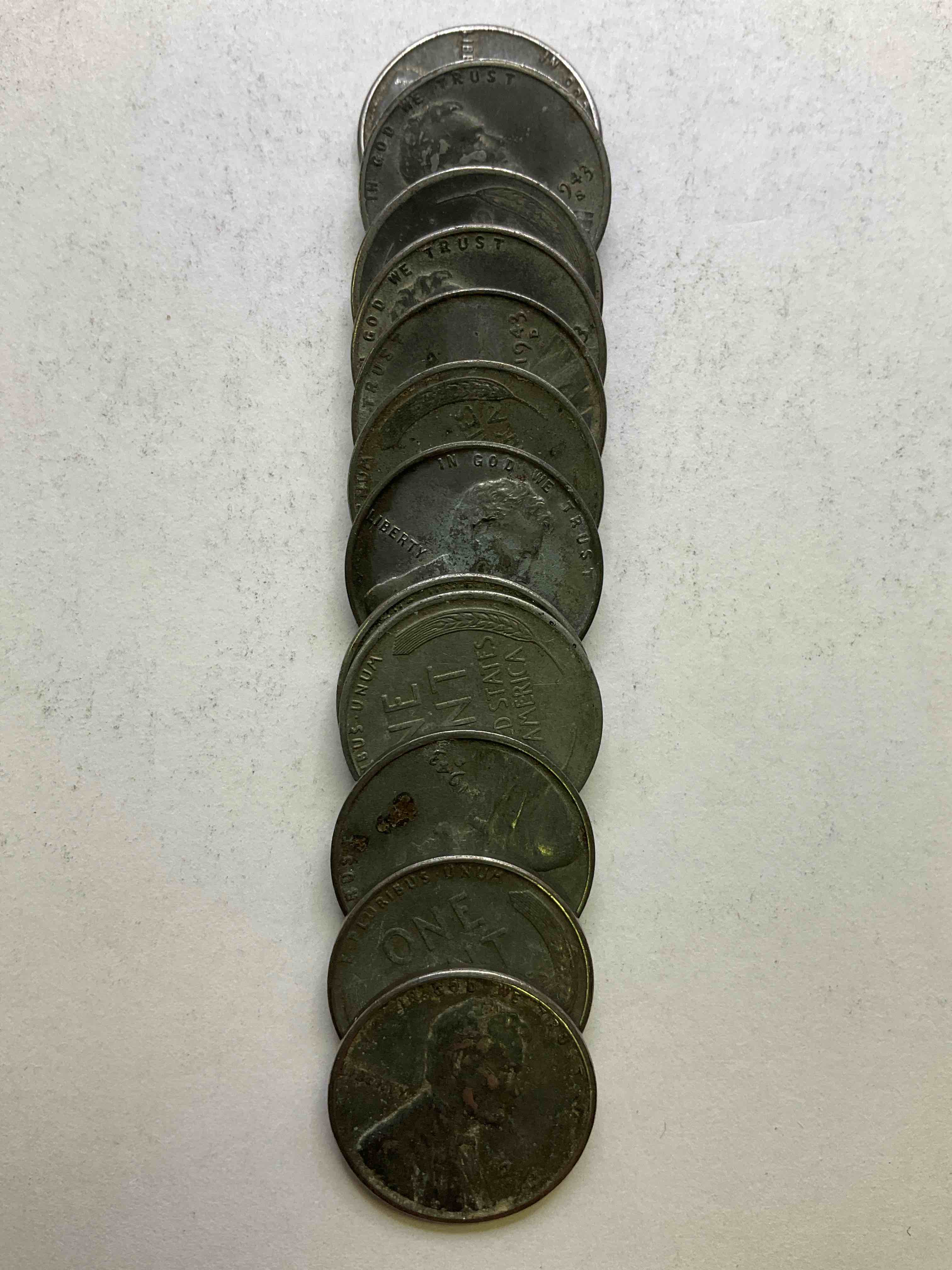 1943 World War II History! Did You Know That In 1943 Copper Was So Valuable For Making Ammunition That The U.S. Treasury Made Pennies Out Of Steel?! 1943 STEEL Pennies Have Become Valuable, Rare Collector Items! Up For Auction Are Rare WWII Steel Pennies Appearing Circulated, Includes The Much Rarer San Francisco & Philly Mint! Own Pieces Of World War I History That Are An Awesome Investment!