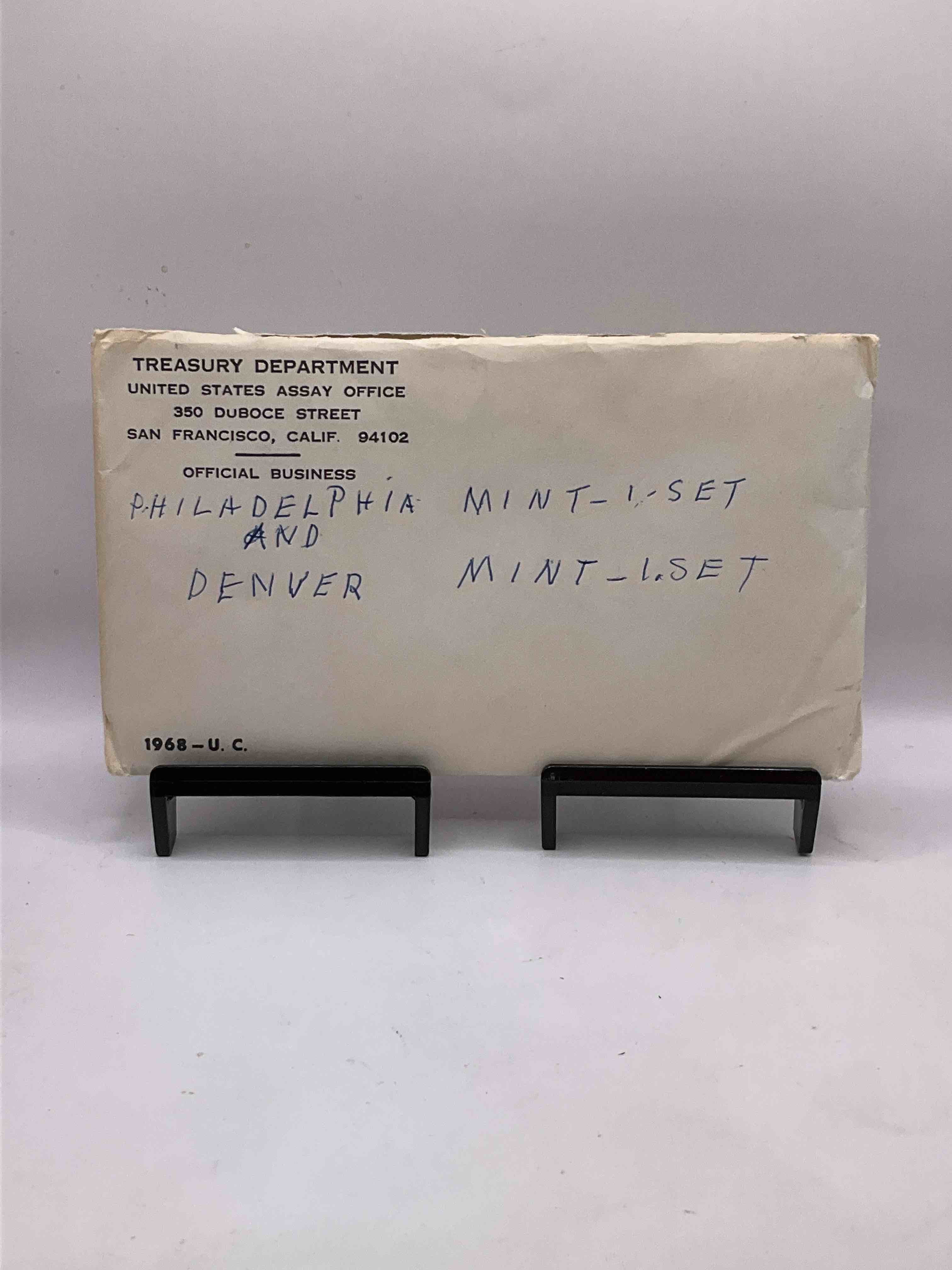 1968 History! 1968 Uncirculated U.S. Mint Set Direct From U.S. Mint & Still In The Original Envelope (Envelope Has Writing)! Set Includes Coins Minted From Denver, Philly & San Francisco! Own An Awesome Investment & Incredible Piece Of U.S. History! Also Makes For An Awesome Gift!