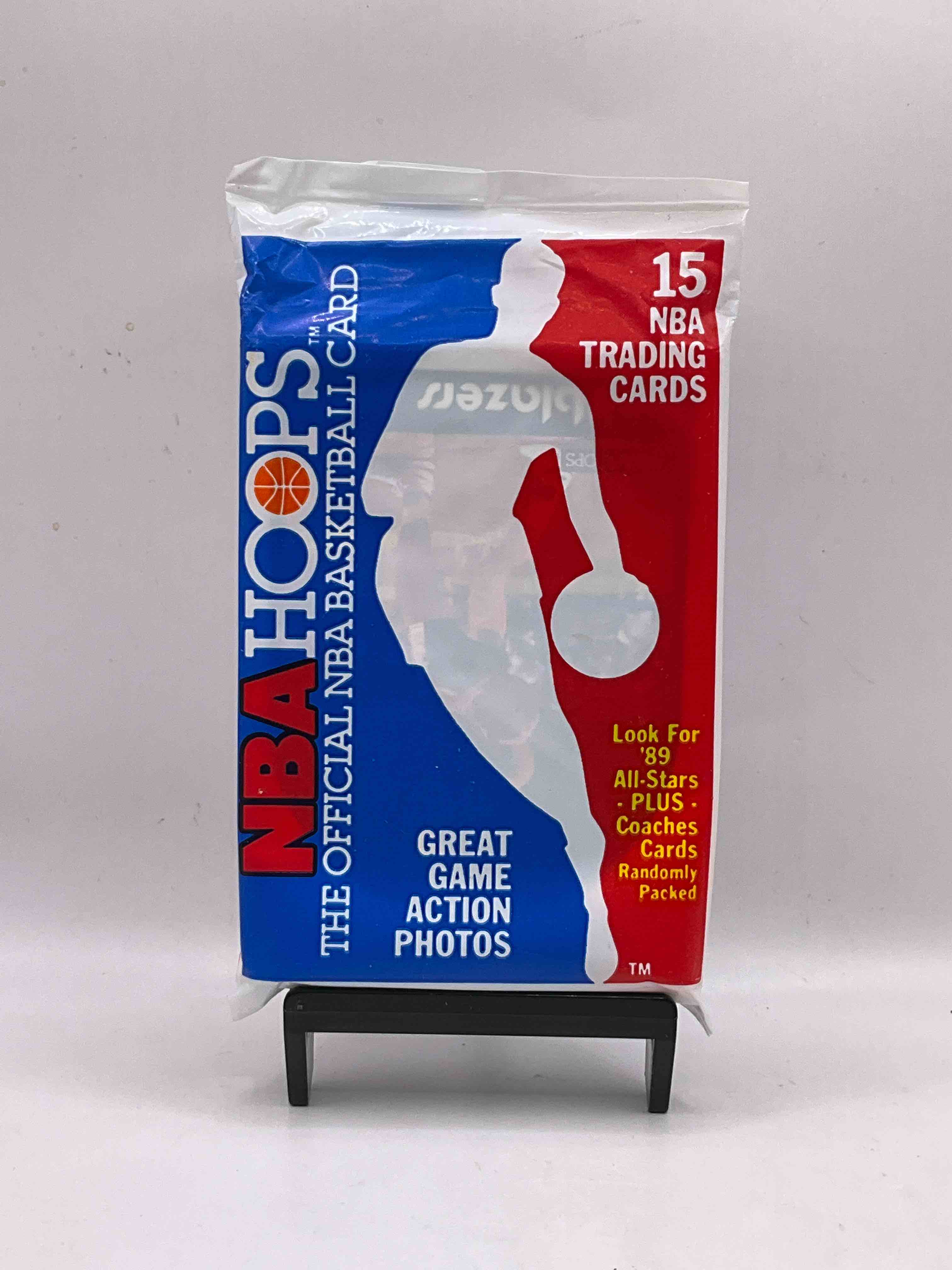1989 Wow Valuable Michael Jordan? Getting Very Rarel 1989/90 NBA Hoops Sealed Pack, Direct From Original Retail Case! Search For Valuable Michael Jordan #200 (PSA 10 Value Approx $200) & David Robinson's ONLY True Rookie Card #138 (PSA 10 Value $300) This Year Also Has Many Other Iconic Cards From Magic Johnson, Larry Bird & Too Many Others To List 1989 NBA Hoops Has Exploded in The Collector Market As It's The First Year Of NBA Hoops Production, & Only One Of Two Sets Produced in 1989 Don't Miss Out, Getting Very Rare!