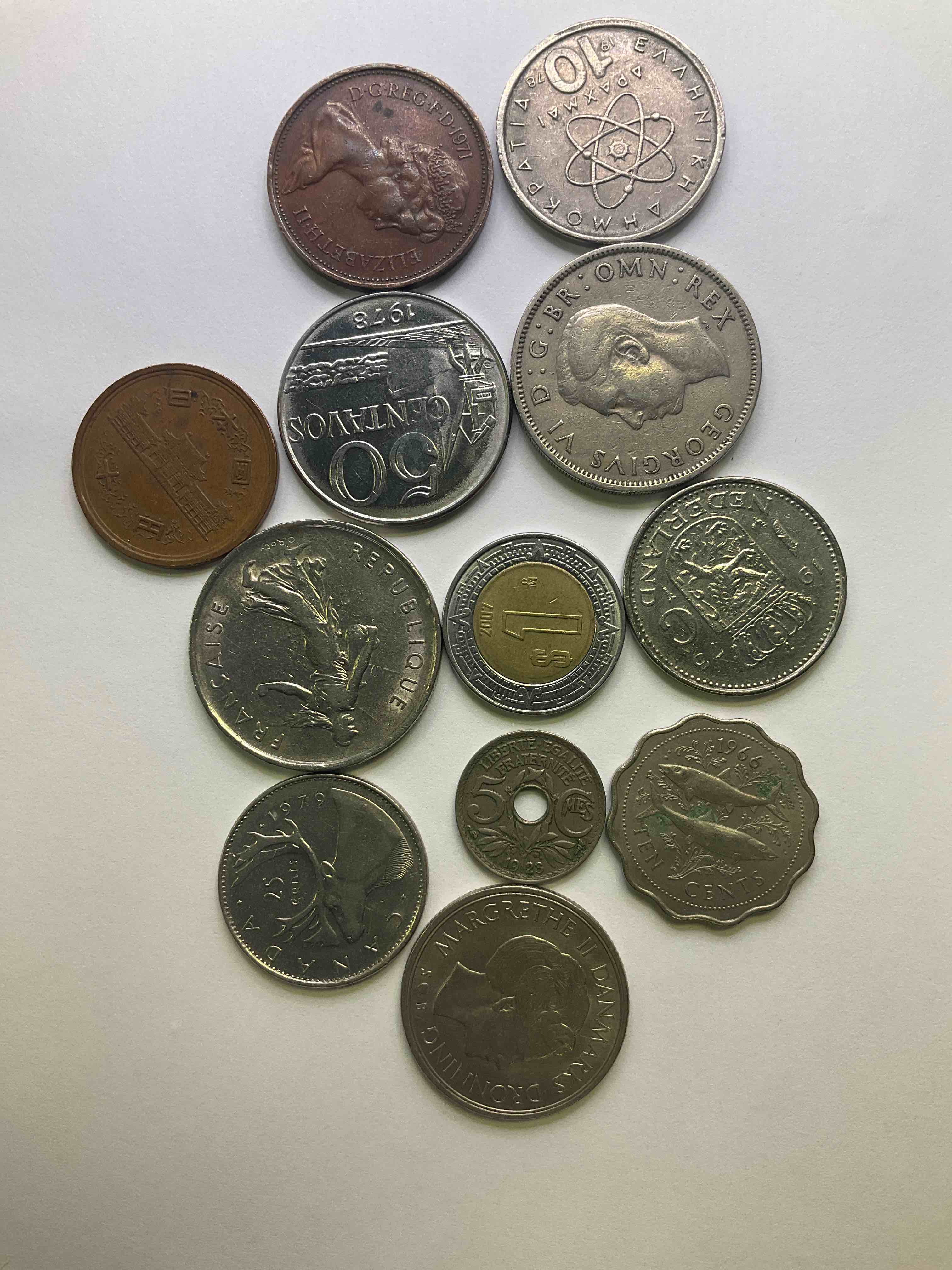 World Coins, Antique & Vintage! Many Different Years, Countries & Exotic Places. This Cool Collection Of Antique Coins From Around The World Is Loads Of Fun! Have Fun Identifying Each Coin & Country As A great Educational Tool! A Great Investment Too!
