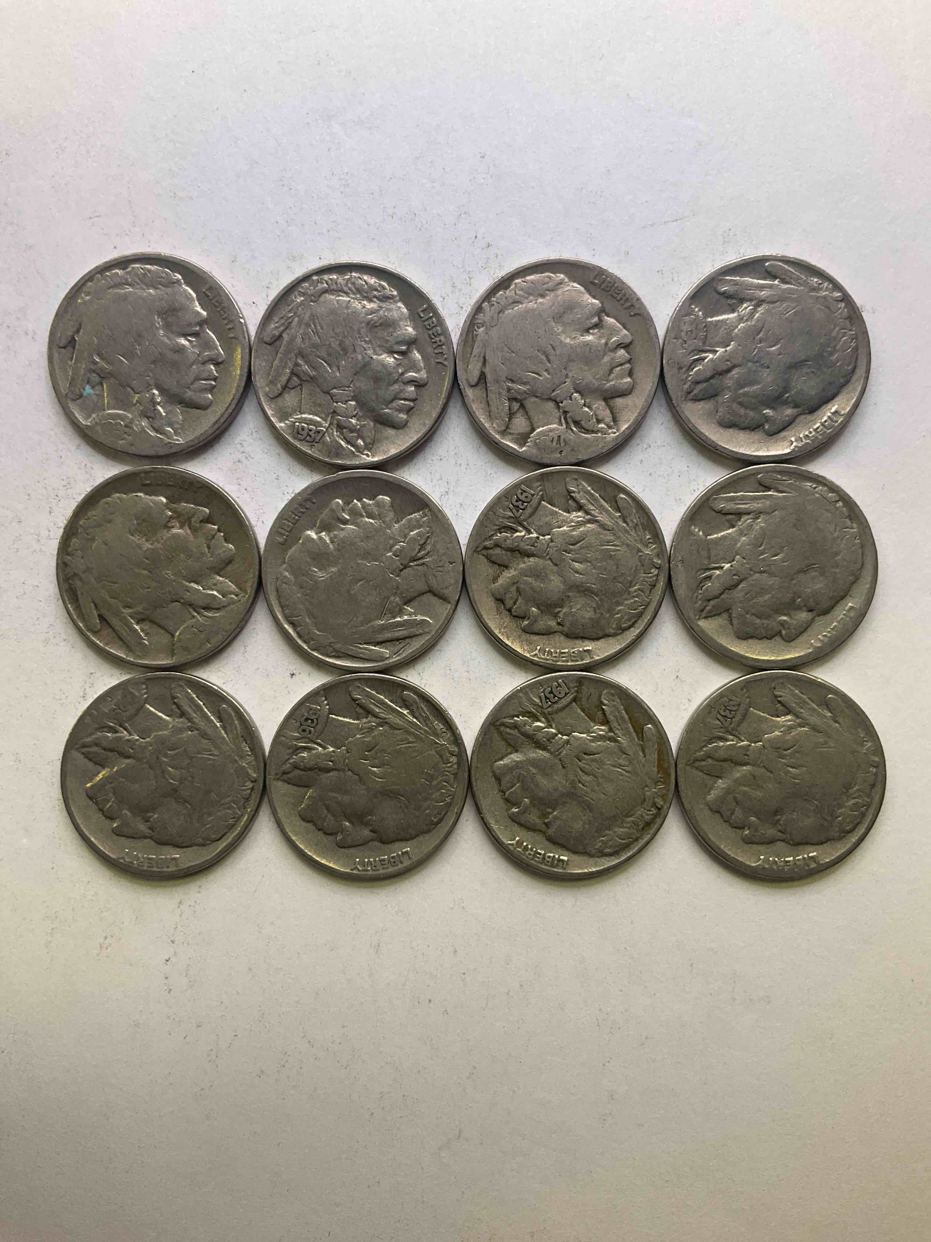 Historic Buffalo Nickels! Indian Head Buffalo Nickels Were Minted From 1913 To 1938 & Have Become A Favorite For Coin Collectors Around The World! Own Pieces Of American History With These Cools Indian Head Buffalo Nickels In Circulated Condition, Most With Visible Dates Which Is Very Rare For Buffalo Nickels!
