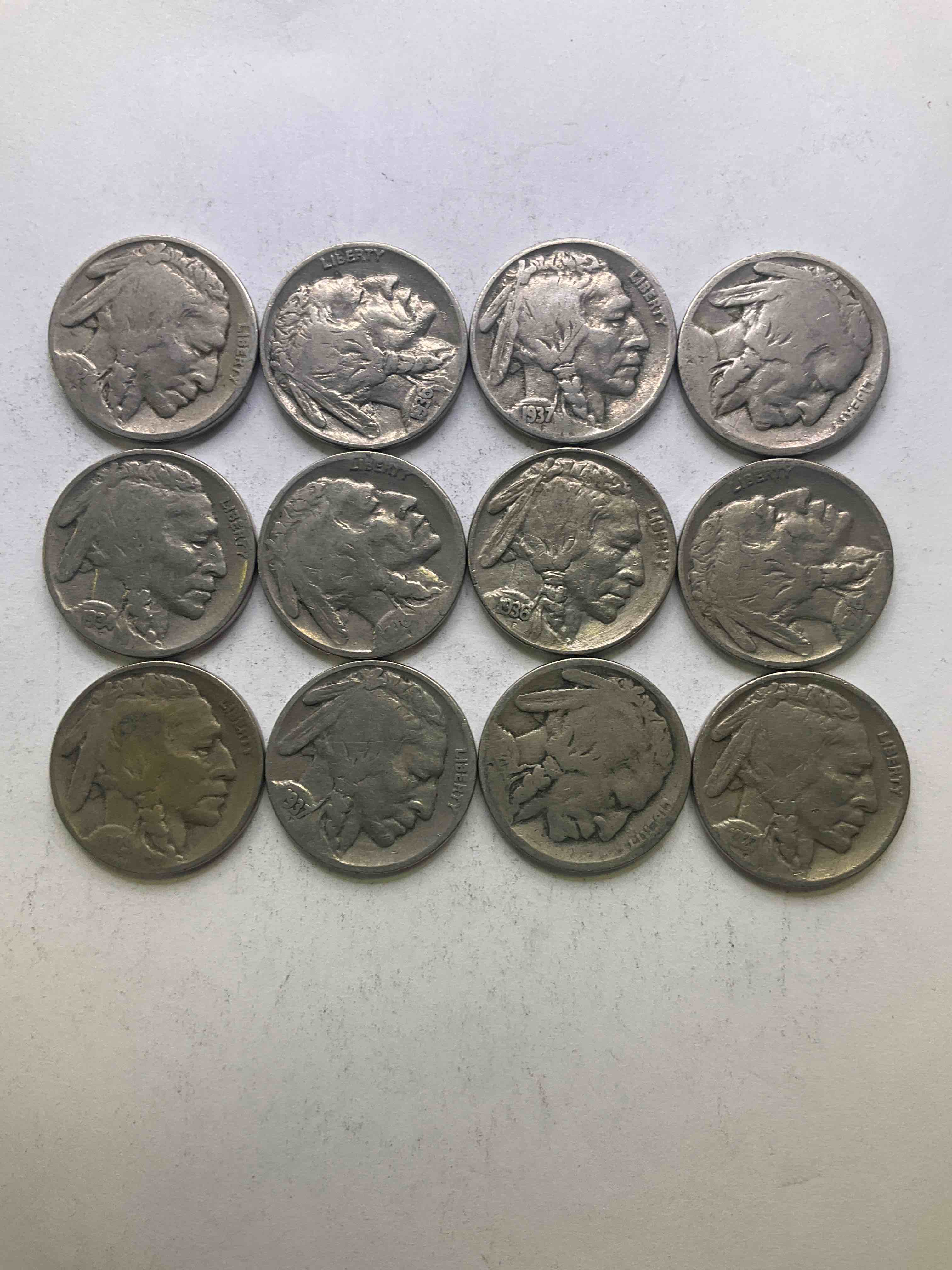 Historic Buffalo Nickels! Indian Head Buffalo Nickels Were Minted From 1913 To 1938 & Have Become A Favorite For Coin Collectors Around The World! Own Pieces Of American History With These Cools Indian Head Buffalo Nickels In Circulated Condition, Most With Visible Dates Which Is Very Rare For Buffalo Nickels!