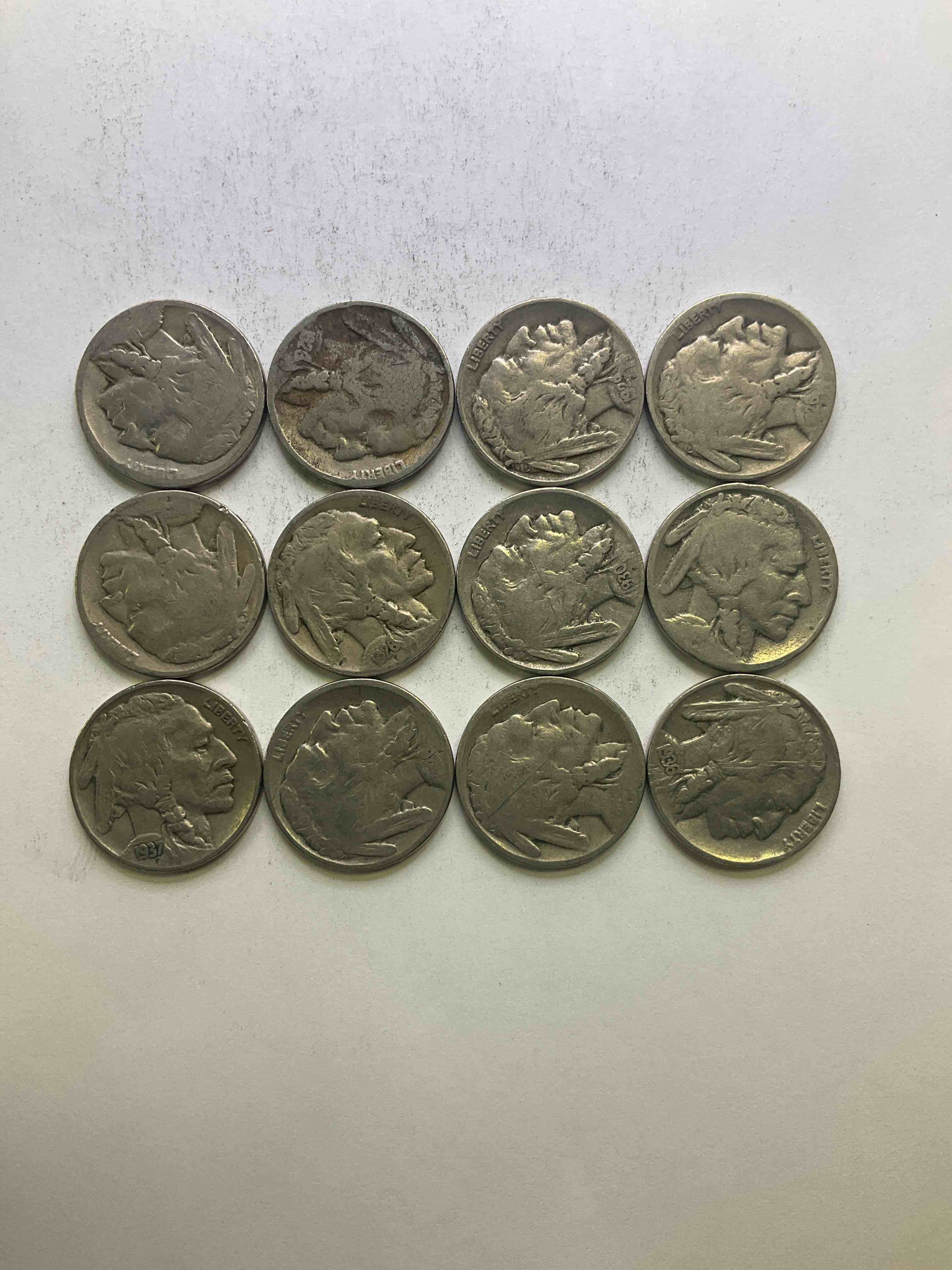 Historic Buffalo Nickels! Indian Head Buffalo Nickels Were Minted From 1913 To 1938 & Have Become A Favorite For Coin Collectors Around The World! Own Pieces Of American History With These Cools Indian Head Buffalo Nickels In Circulated Condition, Most With Visible Dates Which Is Very Rare For Buffalo Nickels!