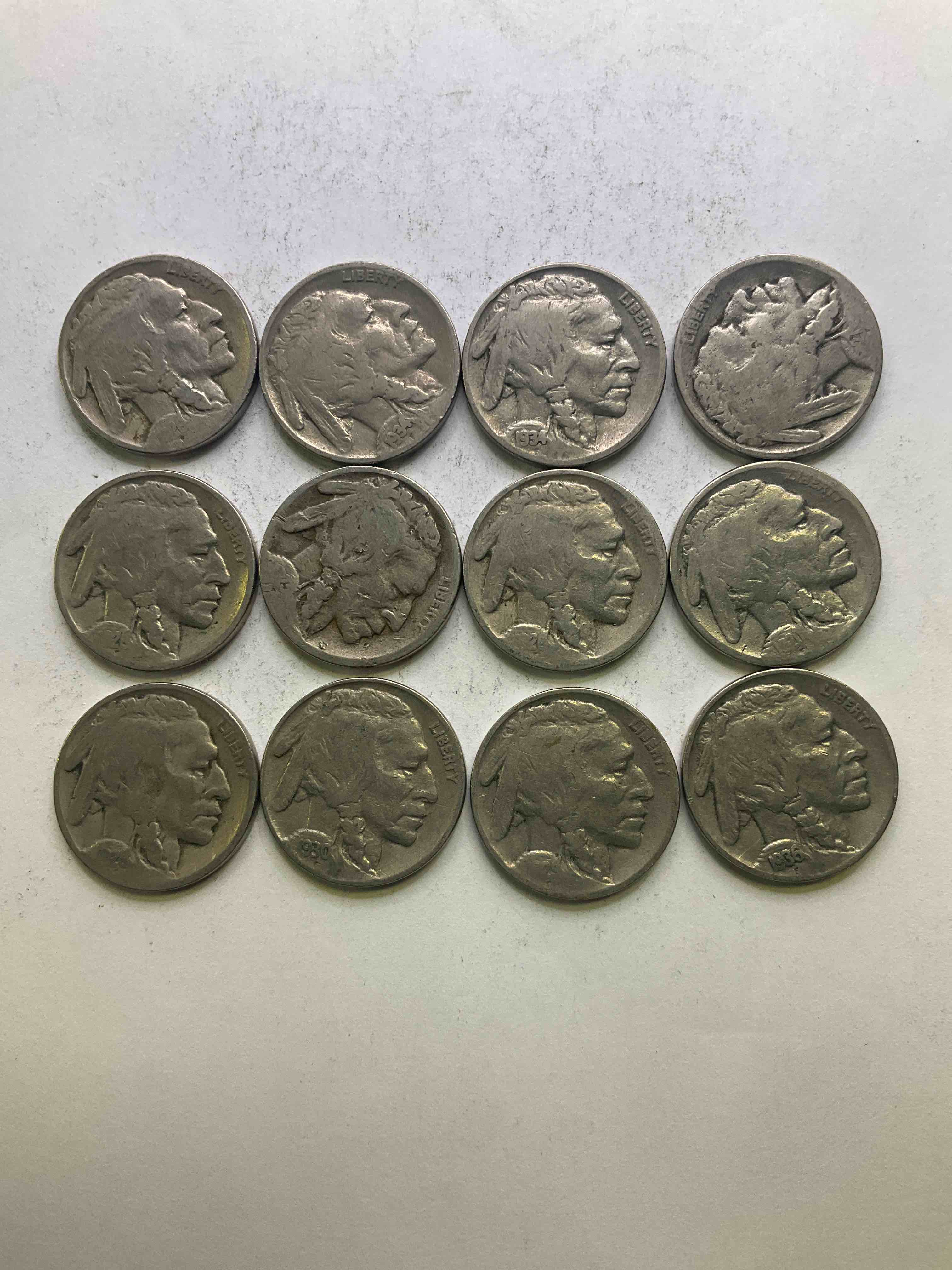 Historic Buffalo Nickels! Indian Head Buffalo Nickels Were Minted From 1913 To 1938 & Have Become A Favorite For Coin Collectors Around The World! Own Pieces Of American History With These Cools Indian Head Buffalo Nickels In Circulated Condition, Most With Visible Dates Which Is Very Rare For Buffalo Nickels!