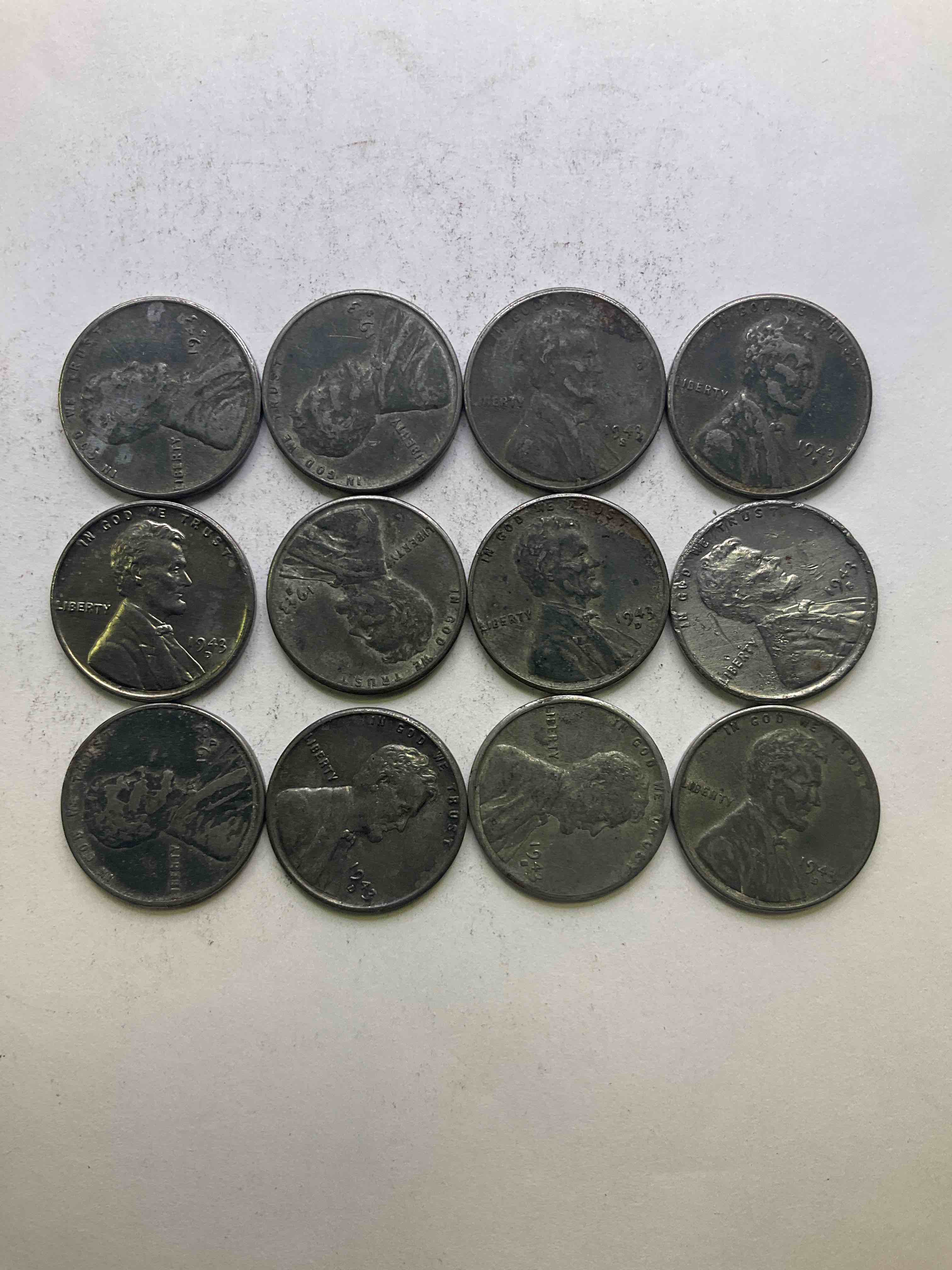 1943 World War II History! Did You Know That In 1943 Copper Was So Valuable For Making Ammunition That The U.S. Treasury Made Pennies Out Of Steel?! 1943 STEEL Pennies Have Become Valuable, Rare Collector Items! Up For Auction Are Rare WWII Steel Pennies Appearing Circulated. Own Pieces Of World War I History That Are An Awesome Investment!