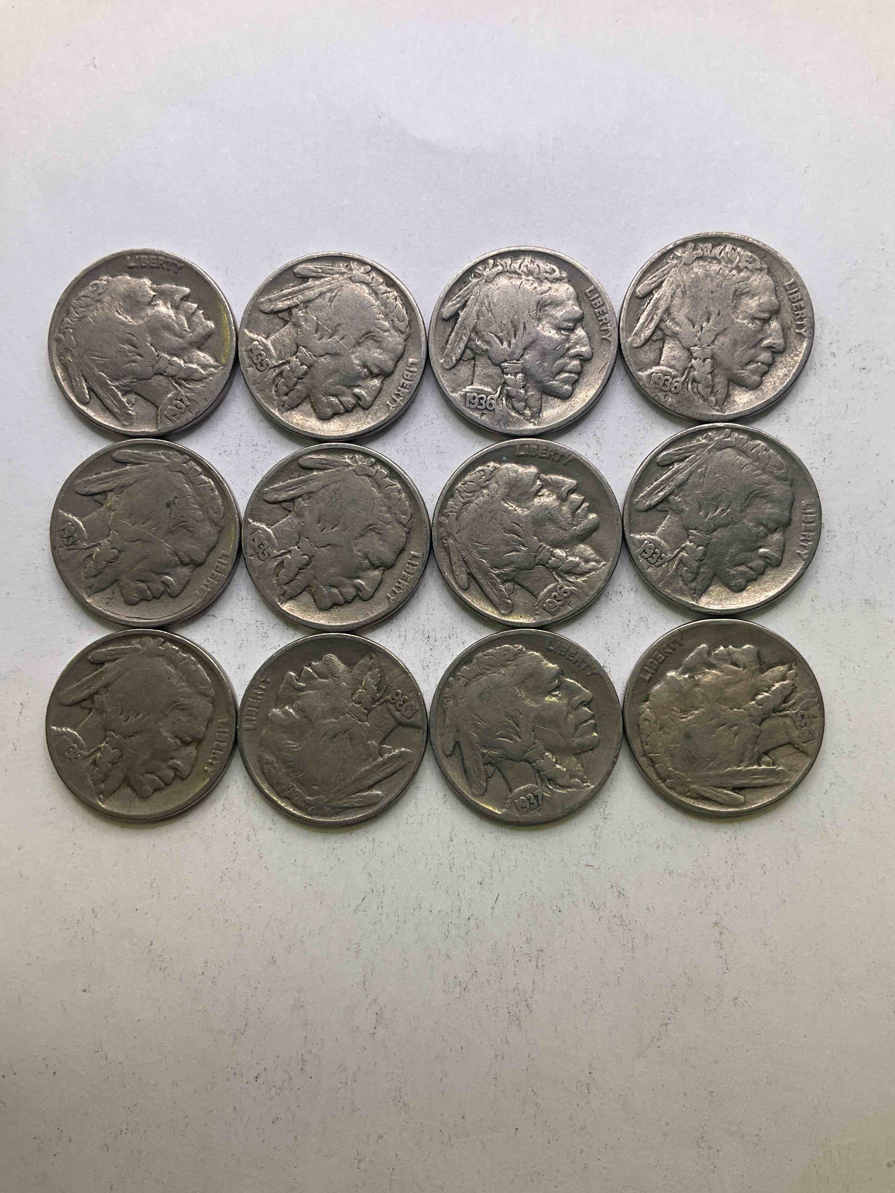 Historic Buffalo Nickels! Indian Head Buffalo Nickels Were Minted From 1913 To 1938 & Have Become A Favorite For Coin Collectors Around The World! Own Pieces Of American History With These Cools Indian Head Buffalo Nickels In Circulated Condition, Most With Visible Dates Which Is Very Rare For Buffalo Nickels!