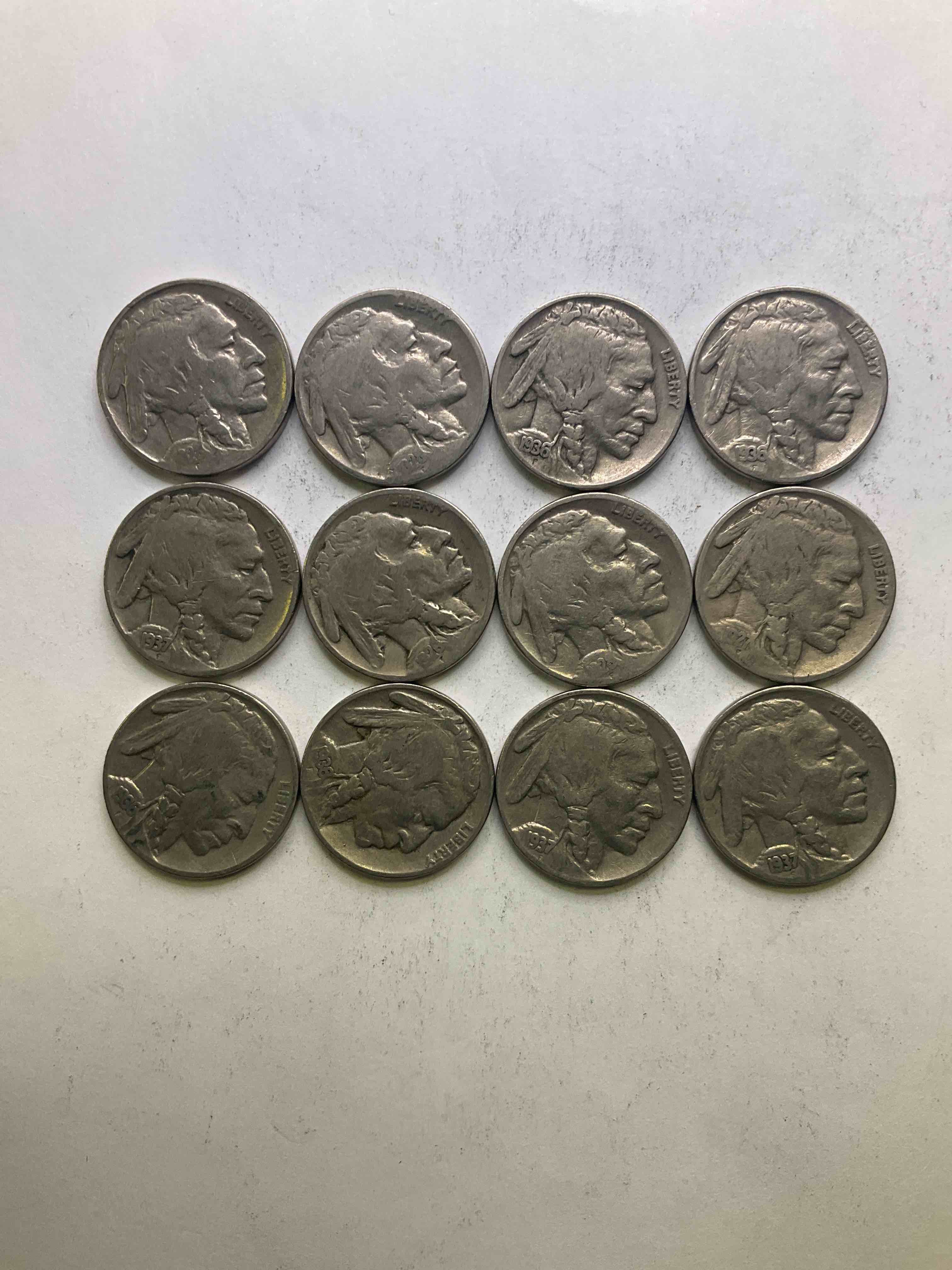 Historic Buffalo Nickels! Indian Head Buffalo Nickels Were Minted From 1913 To 1938 & Have Become A Favorite For Coin Collectors Around The World! Own Pieces Of American History With These Cools Indian Head Buffalo Nickels In Circulated Condition, Most With Visible Dates Which Is Very Rare For Buffalo Nickels!