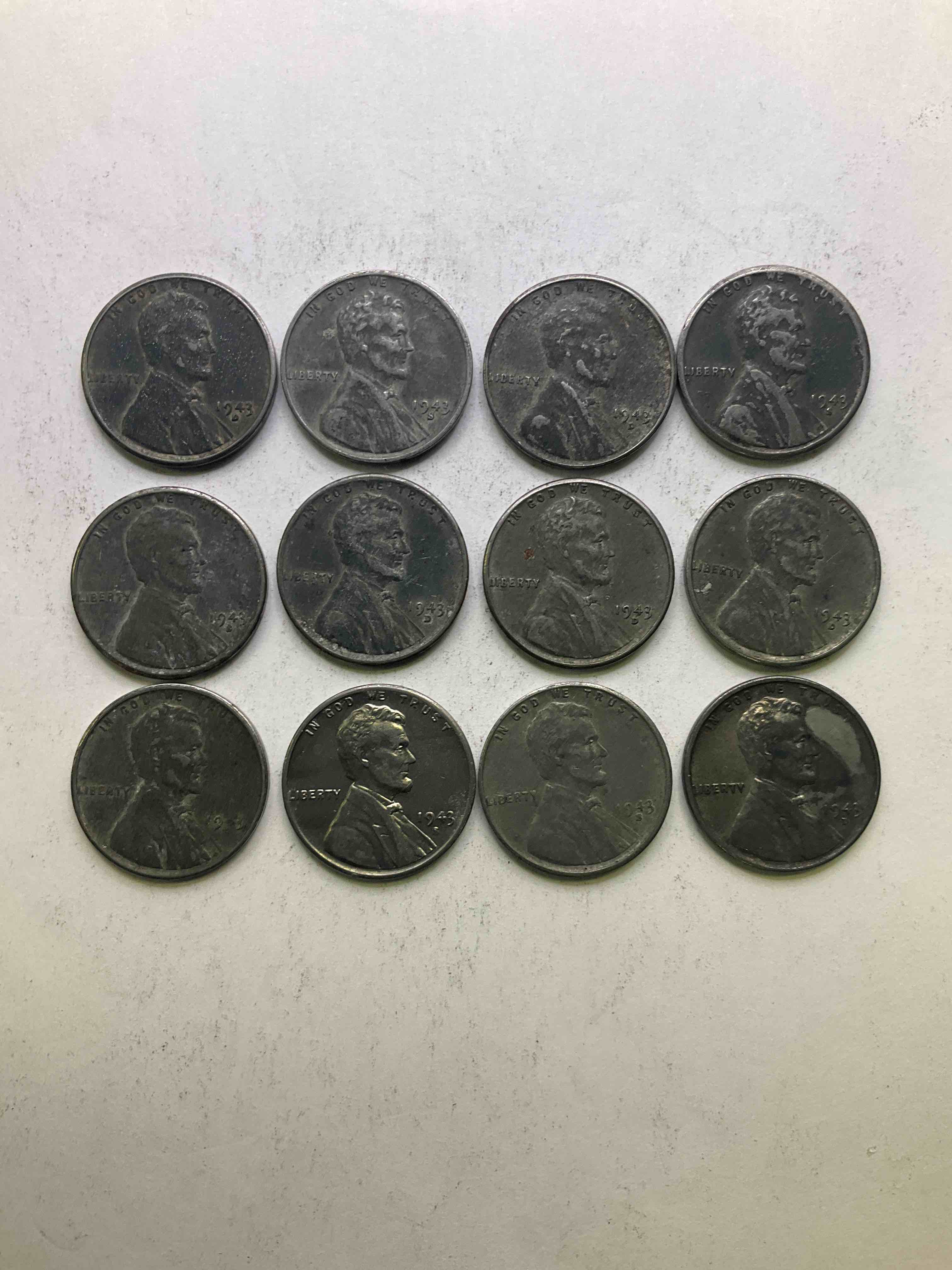 1943 World War II History! Did You Know That In 1943 Copper Was So Valuable For Making Ammunition That The U.S. Treasury Made Pennies Out Of Steel?! 1943 STEEL Pennies Have Become Valuable, Rare Collector Items! Up For Auction Are Rare WWII Steel Pennies Appearing Circulated. Own Pieces Of World War I History That Are An Awesome Investment!