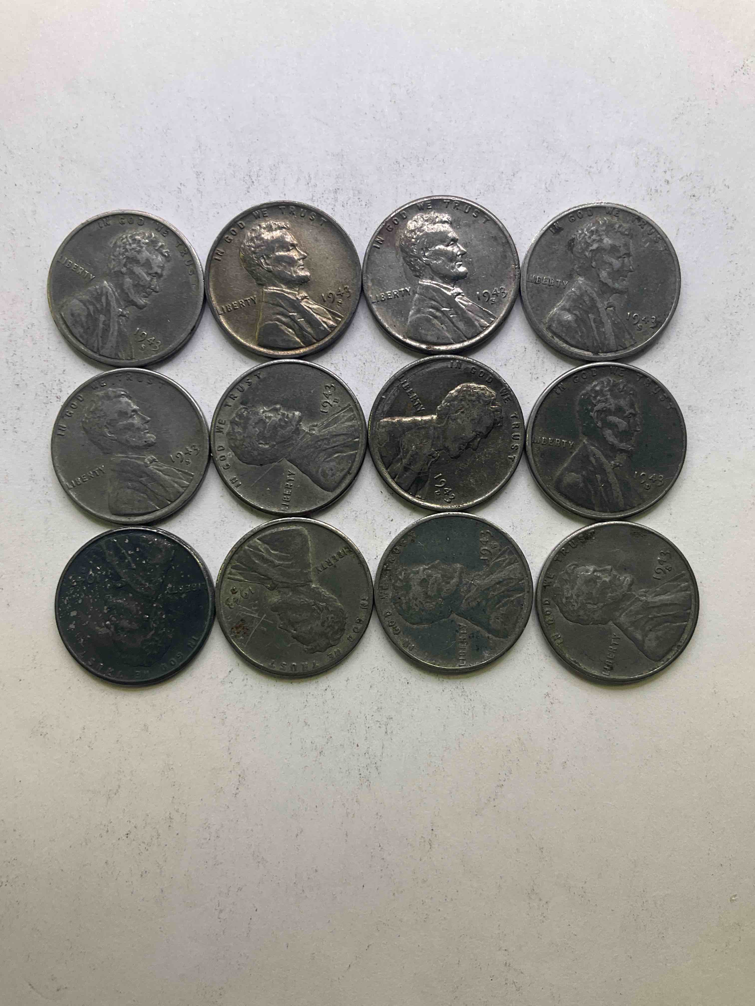 1943 World War II History! Did You Know That In 1943 Copper Was So Valuable For Making Ammunition That The U.S. Treasury Made Pennies Out Of Steel?! 1943 STEEL Pennies Have Become Valuable, Rare Collector Items! Up For Auction Are Rare WWII Steel Pennies Appearing Circulated. Own Pieces Of World War I History That Are An Awesome Investment!