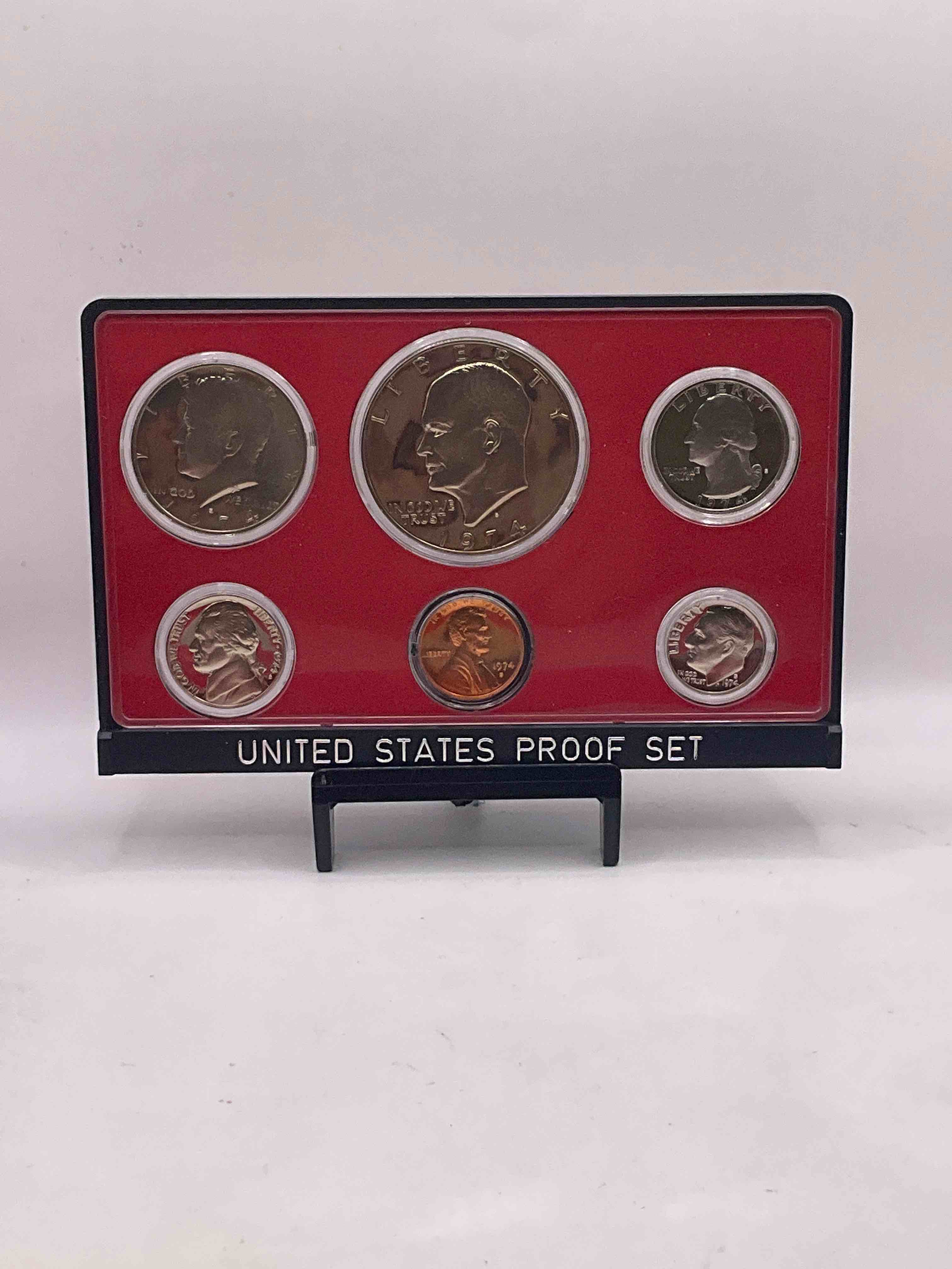 1974 Uncirculated U.S. Mint Set! This Gorgeous Mint Set Features Each U.S. Coin Minted in 1974 In Uncirculated Condition, Mounted In A Beautiful Display & Case Direct From The U.S. Mint! Own An Awesome Investment & Incredible Piece Of U.S. History! Also Makes For An Awesome Gift!