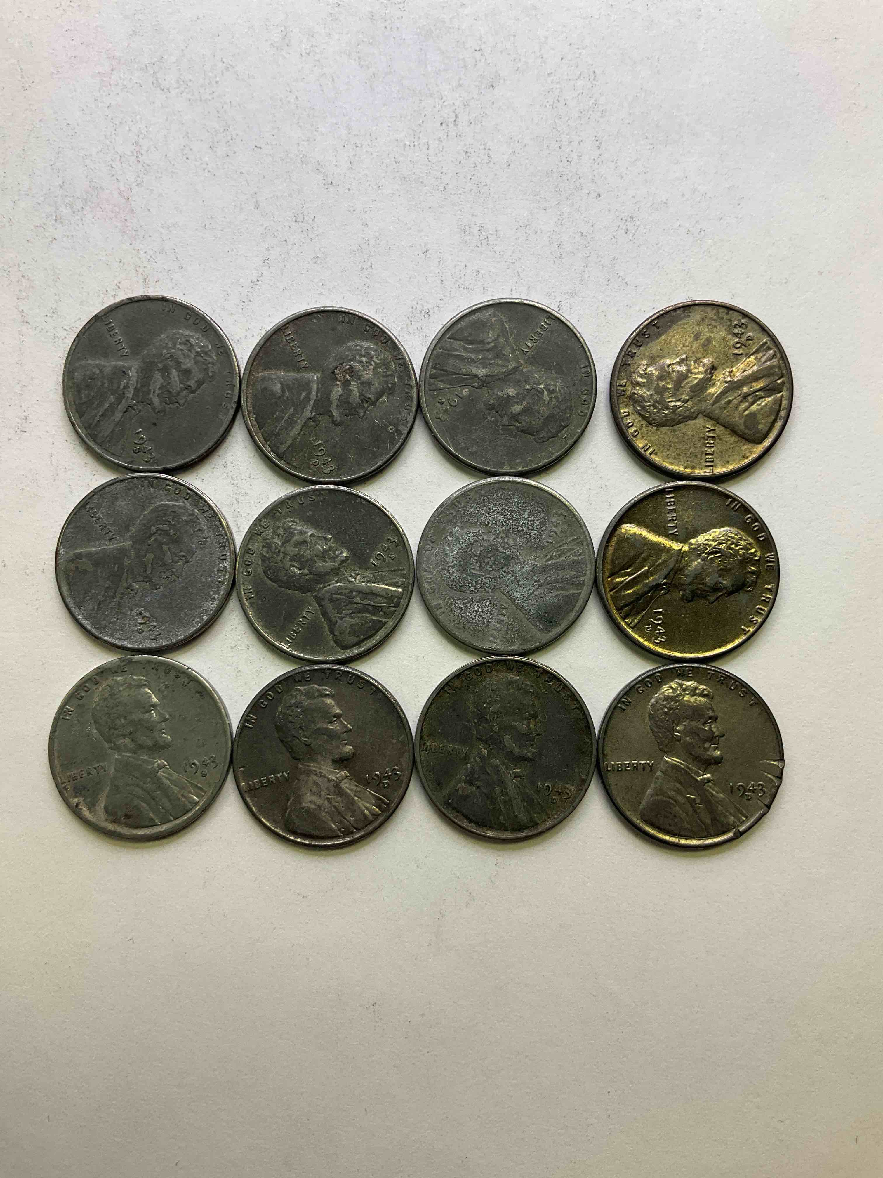1943 World War II History! Did You Know That In 1943 Copper Was So Valuable For Making Ammunition That The U.S. Treasury Made Pennies Out Of Steel?! 1943 STEEL Pennies Have Become Valuable, Rare Collector Items! Up For Auction Are Rare WWII Steel Pennies Appearing Circulated. Own Pieces Of World War Il History That Are An Awesome Investment!