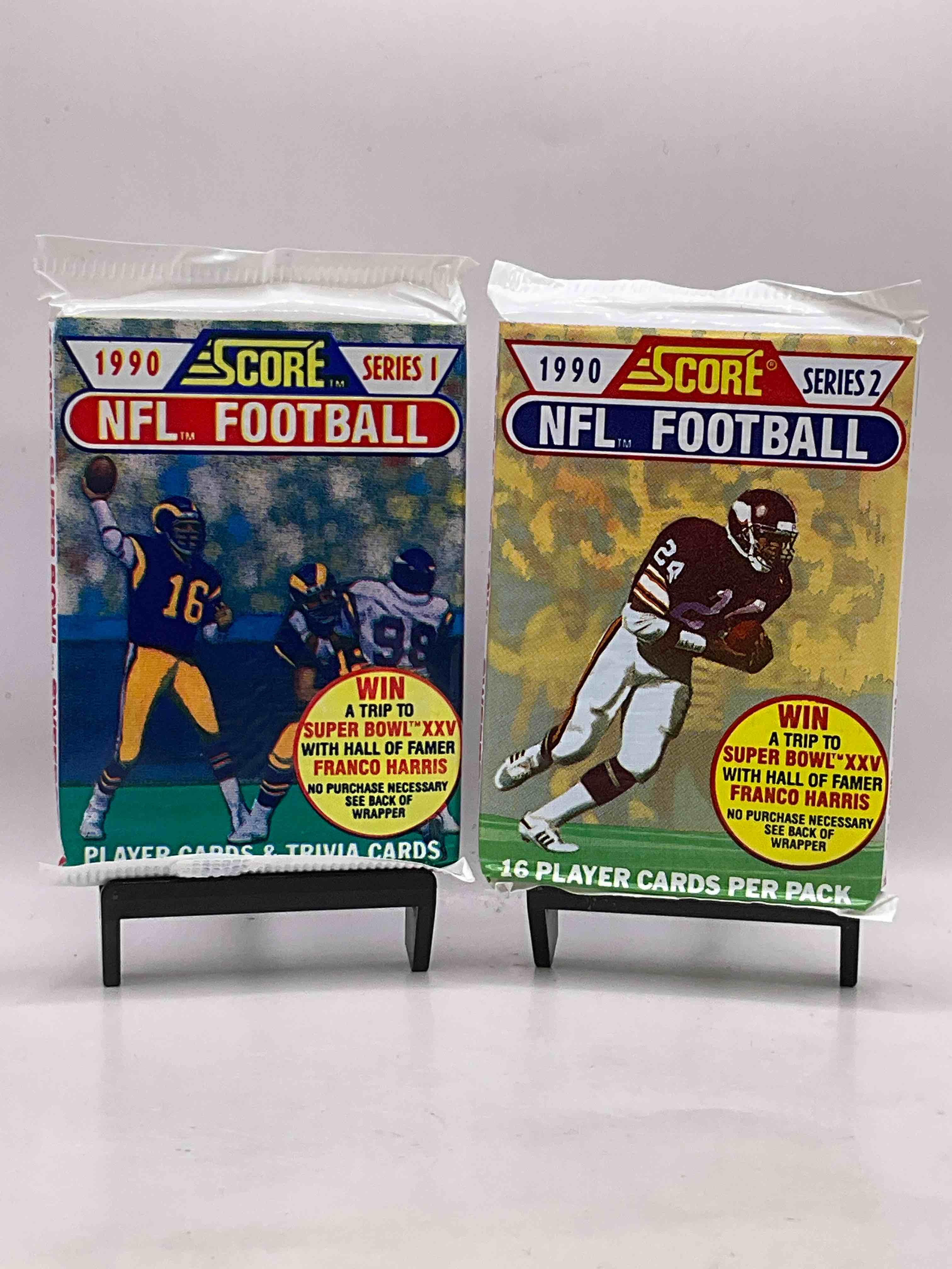 Emmitt Smith Rookie Year! 1990 Score Football Unopened Collectible Sports Card Packs! Direct From Original Box! Look For Valuable Emmitt Smith Rookie Cards!