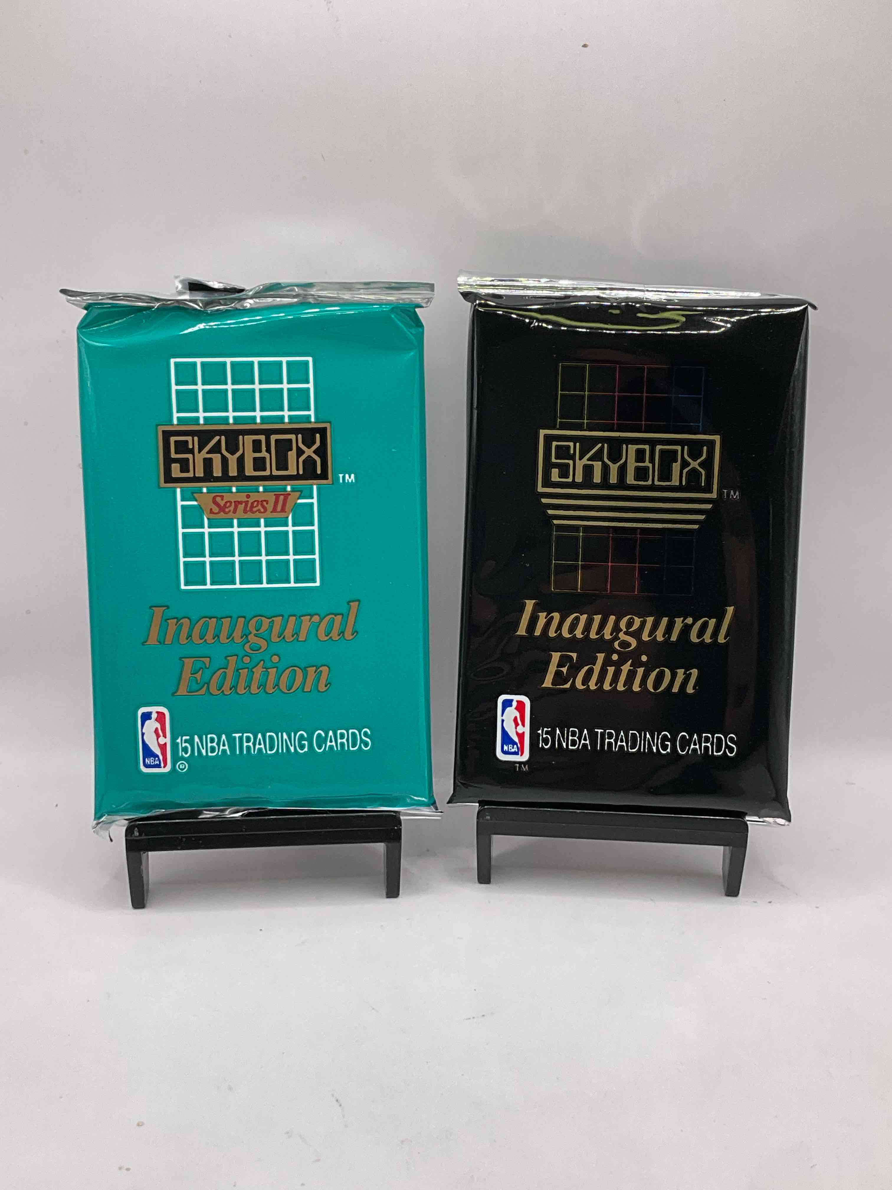 Teal & Black Basketball Rarity! 80’s Stars! 1990-91 NBA Skybox Series I & II Unopened Sports Card & Collectible Packs! Direct From Original Box! Search For Valuable Michael Jordan, Larry Bird & Magic Johnson Cards!
