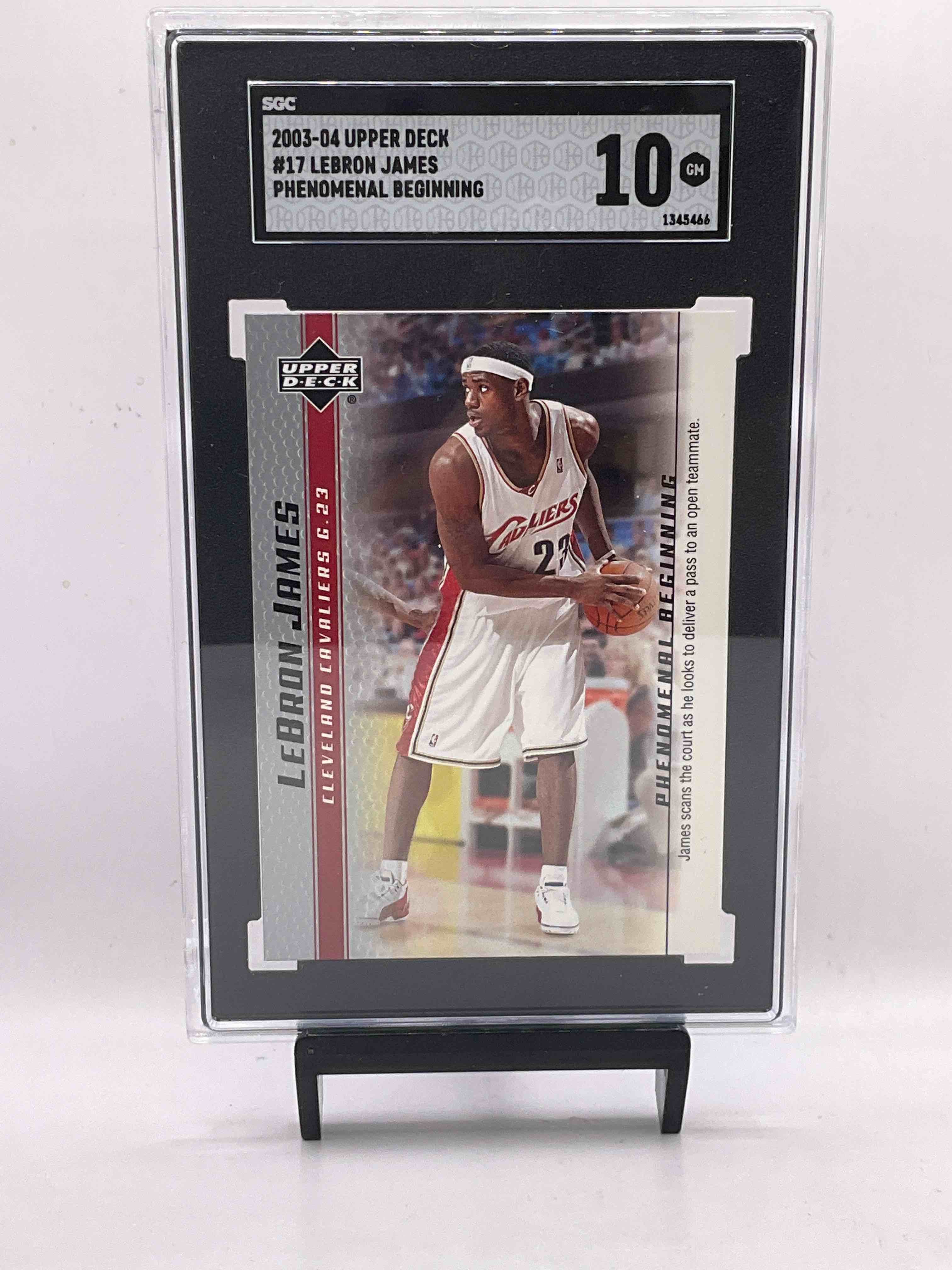 LeBron James Gem Mint 10 Upper Deck Phenomenal Beginnings Rookie Card, Paired With Three Other LBJ Cards, Fleer UD & More!