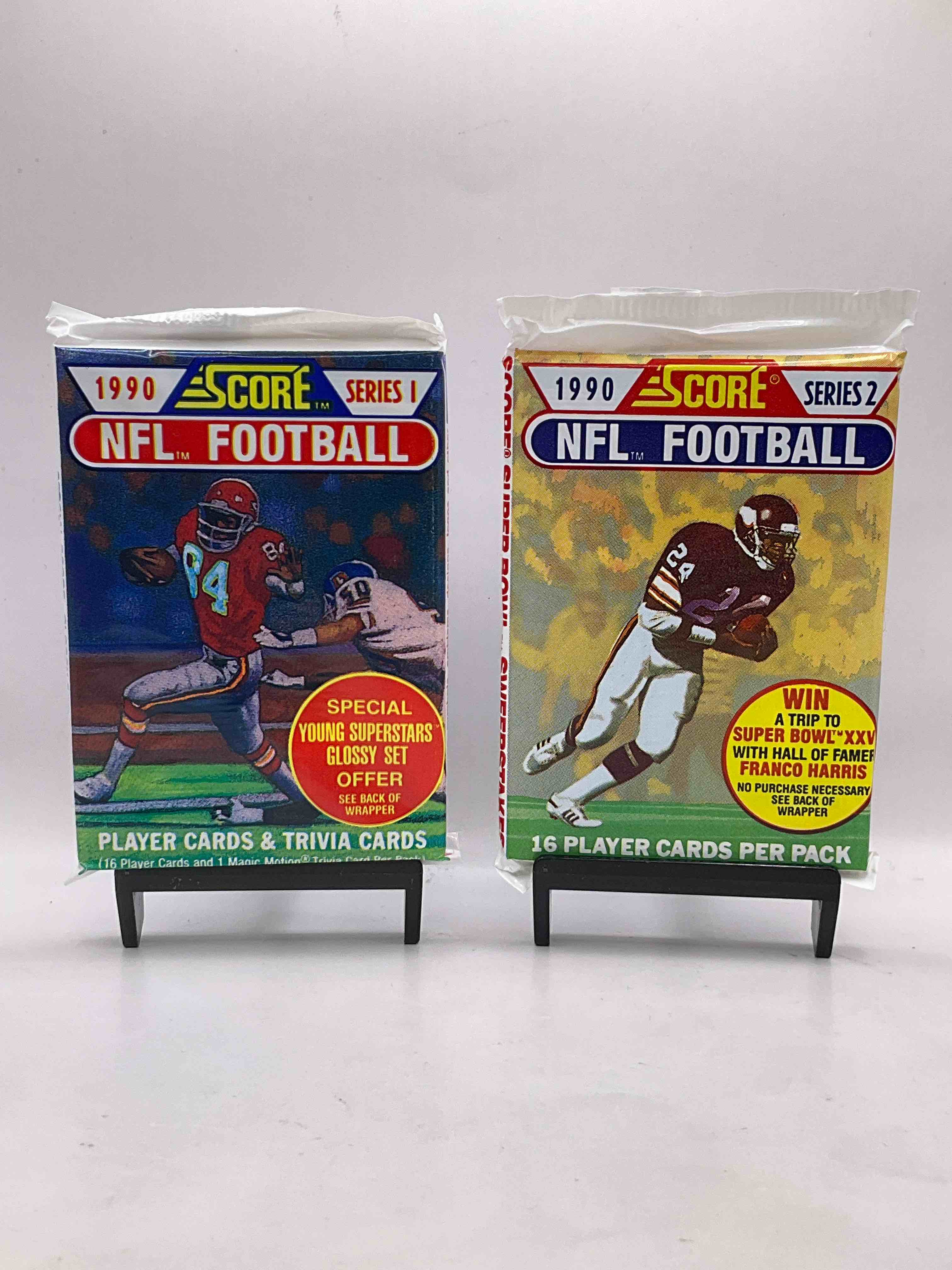 Emmitt Smith Rookie Year! 1990 Score Football Unopened Collectible Sports Card Packs! Direct From Original Box! Look For Valuable Emmitt Smith Rookie Cards!