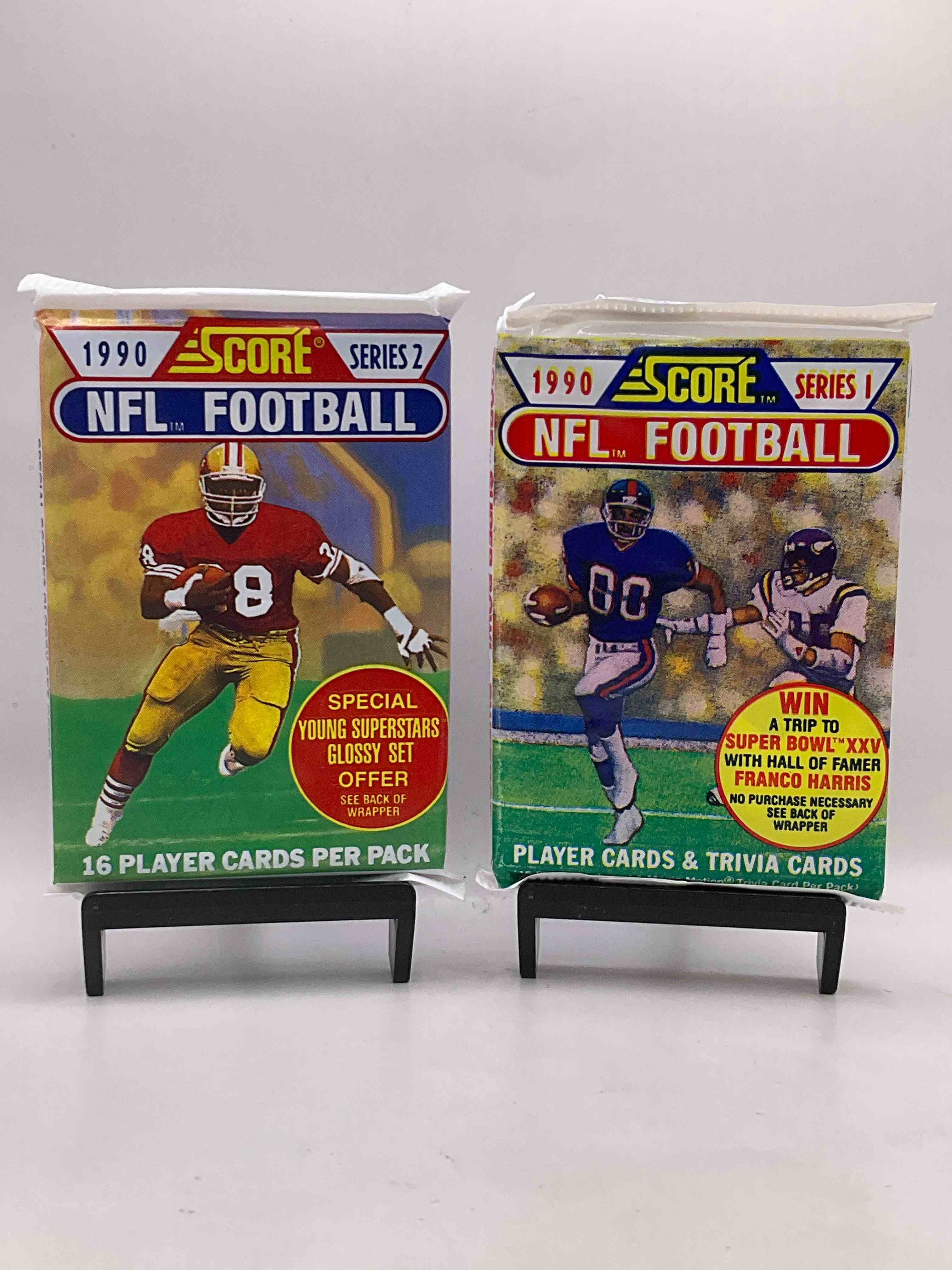 Emmitt Smith Rookie Year! 1990 Score Football Unopened Collectible Sports Card Packs! Direct From Original Box! Look For Valuable Emmitt Smith Rookie Cards!