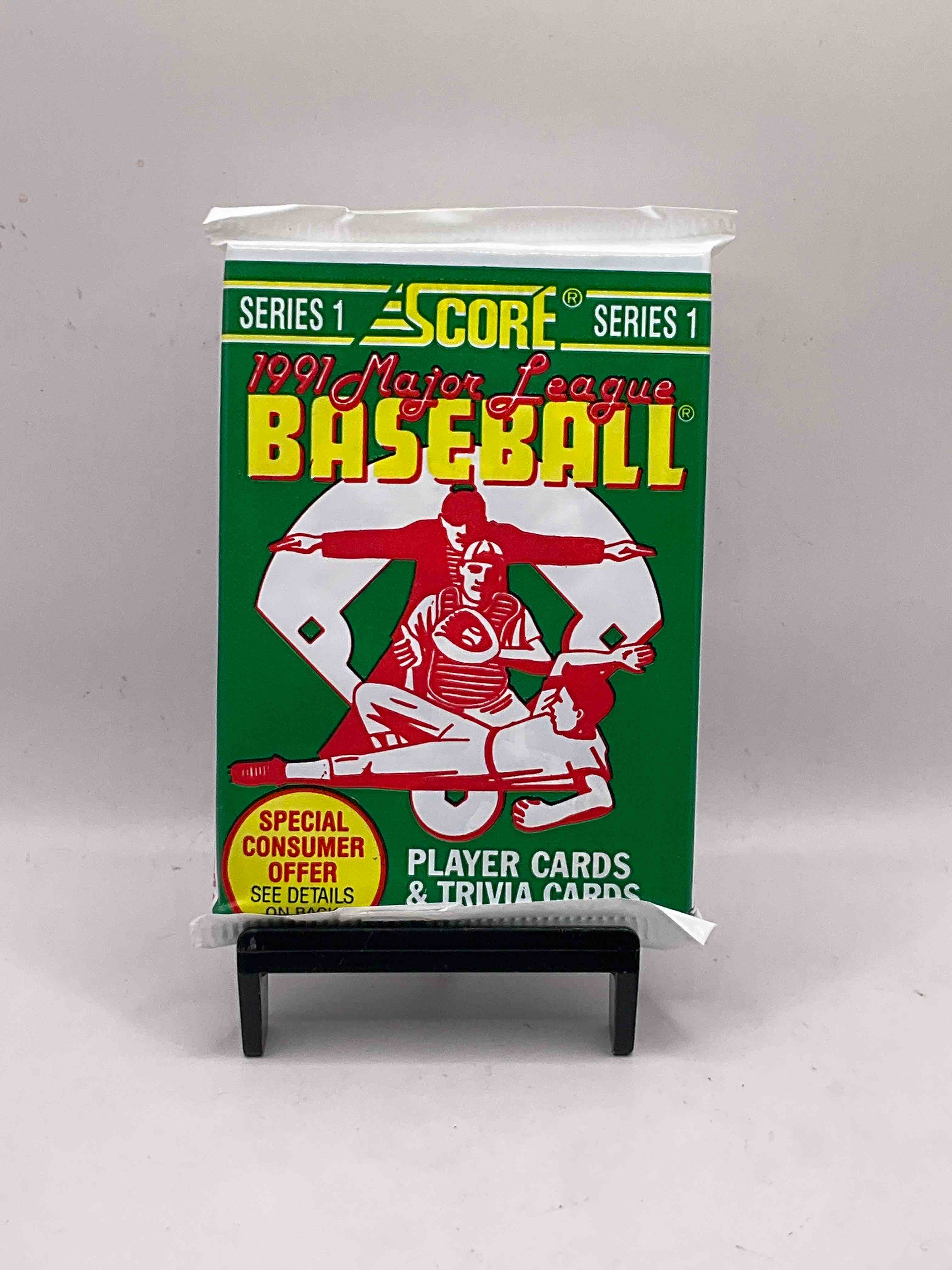 Ken Griffey Jr!? Frank Thomas!? Baseball Insanity! 1991 Score Baseball Series I Unopened Packs, Direct From Box! 16 Premium Baseball Cards In Each Pack! Search For Griffey Jr, Nolan Ryan, Frank Thomas & So Much More! Search For 1980’s Stars & Hall Of Famers!