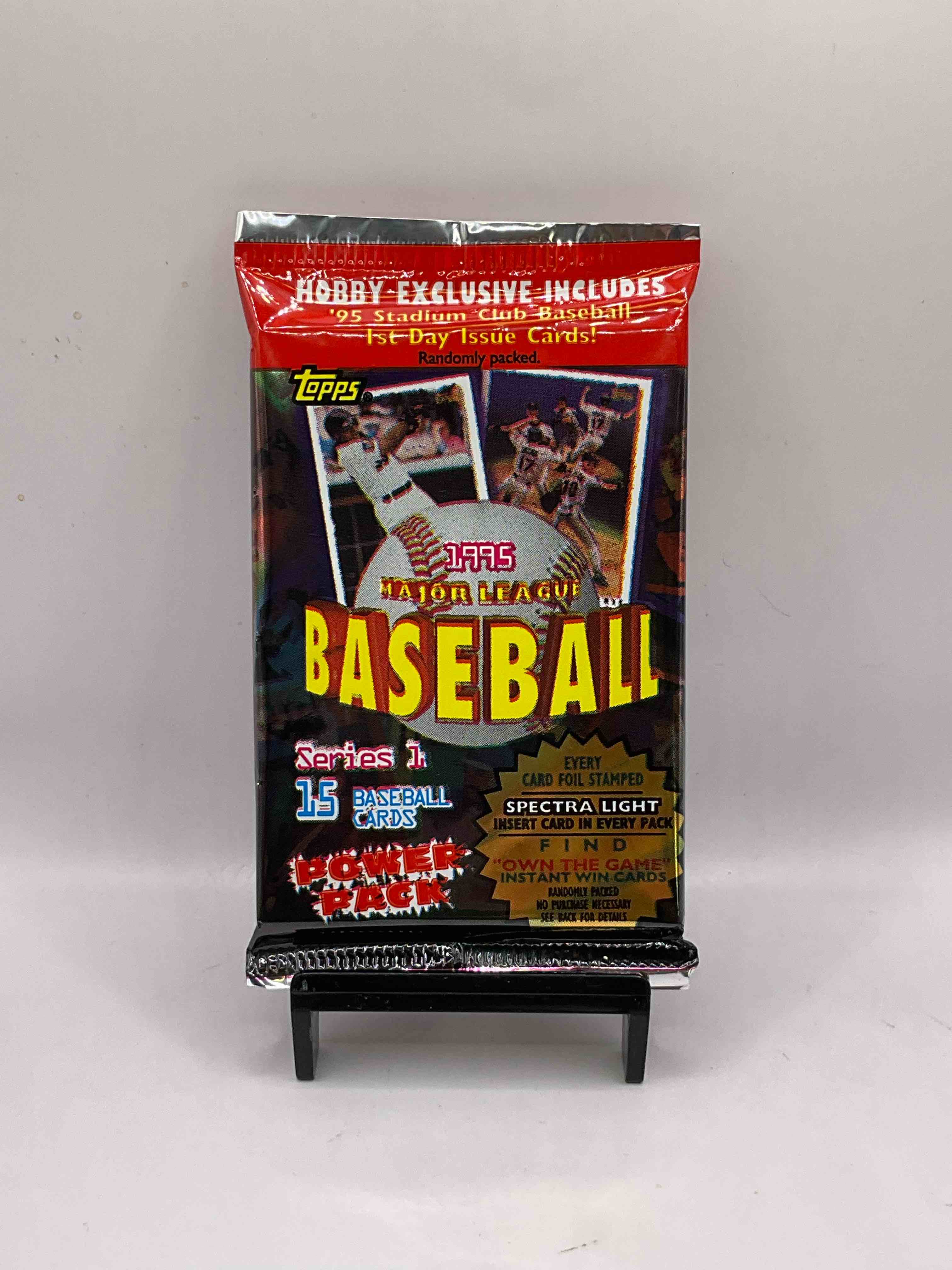1995 Topps Series 1 Baseball Unopened Packs Direct From Original Box! Search For Early Derek Jeter Cards As Well As A Collectors Dream Spectra Light Insert In Every Pack!