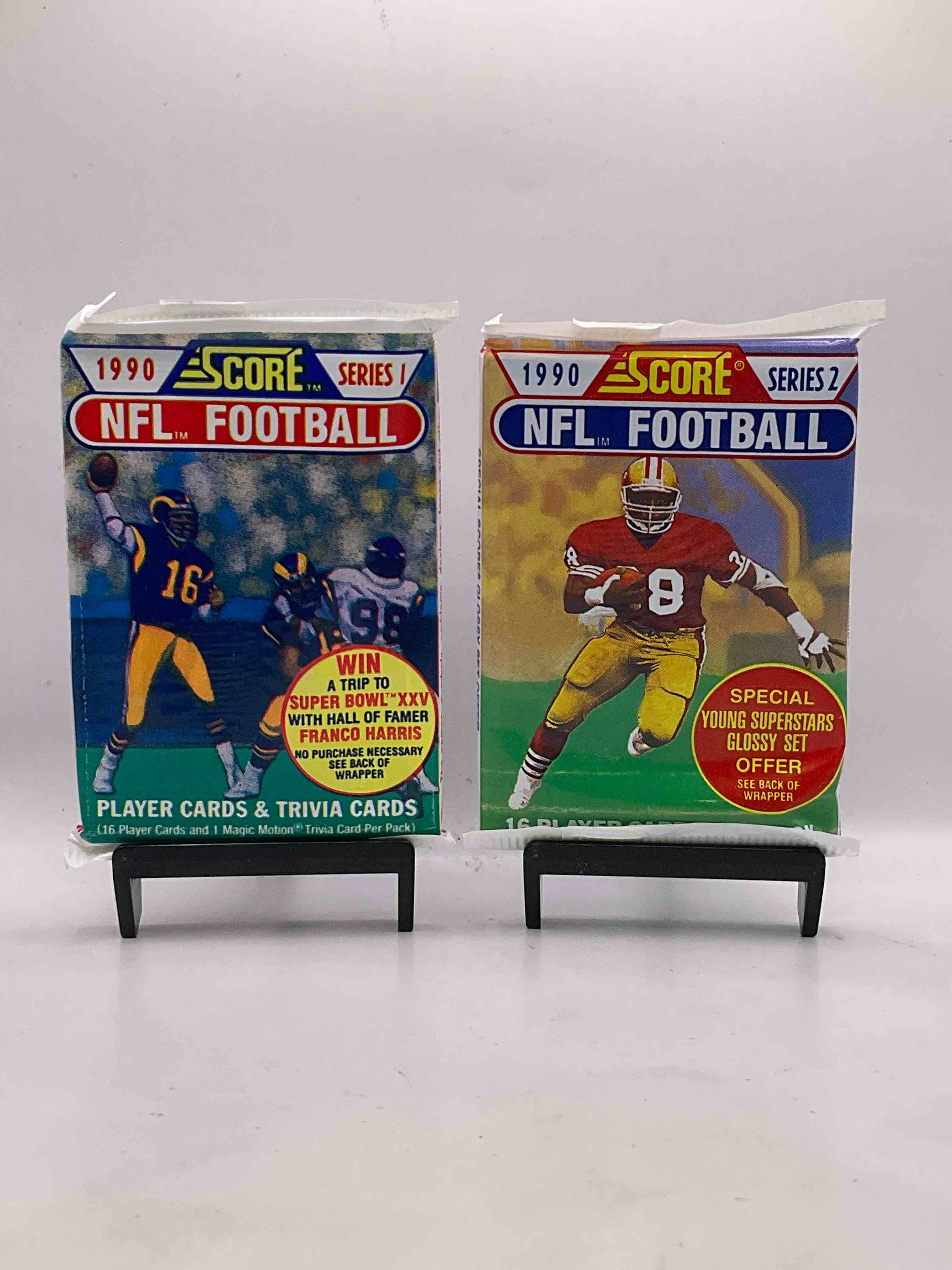 Emmitt Smith Rookie Year! 1990 Score Football Unopened Collectible Sports Card Packs! Direct From Original Box! Look For Valuable Emmitt Smith Rookie Cards!
