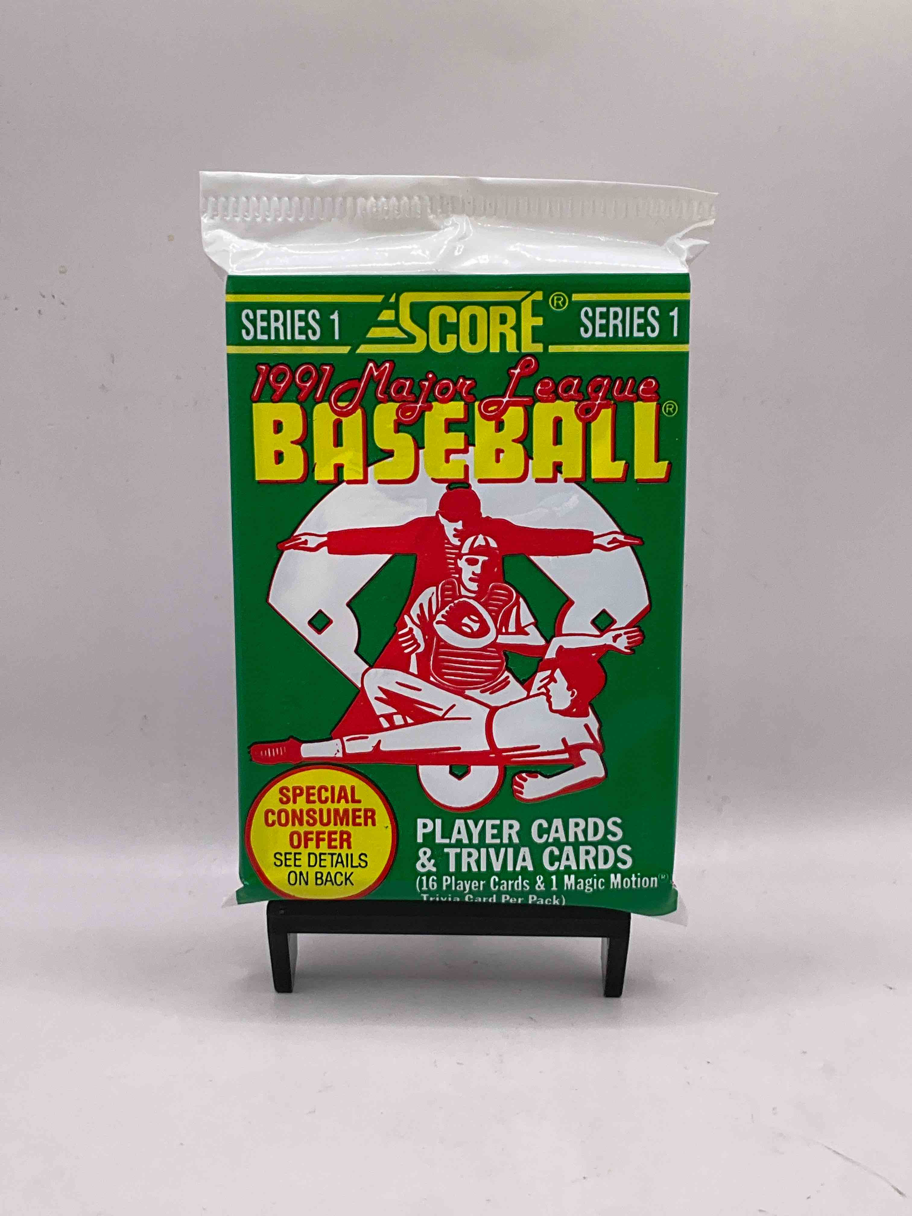 Ken Griffey Jr!? Frank Thomas!? Baseball Insanity! 1991 Score Baseball Series I Unopened Packs, Direct From Box! 16 Premium Baseball Cards In Each Pack! Search For Griffey Jr, Nolan Ryan, Frank Thomas & So Much More! Search For 1980’s Stars & Hall Of Famers!