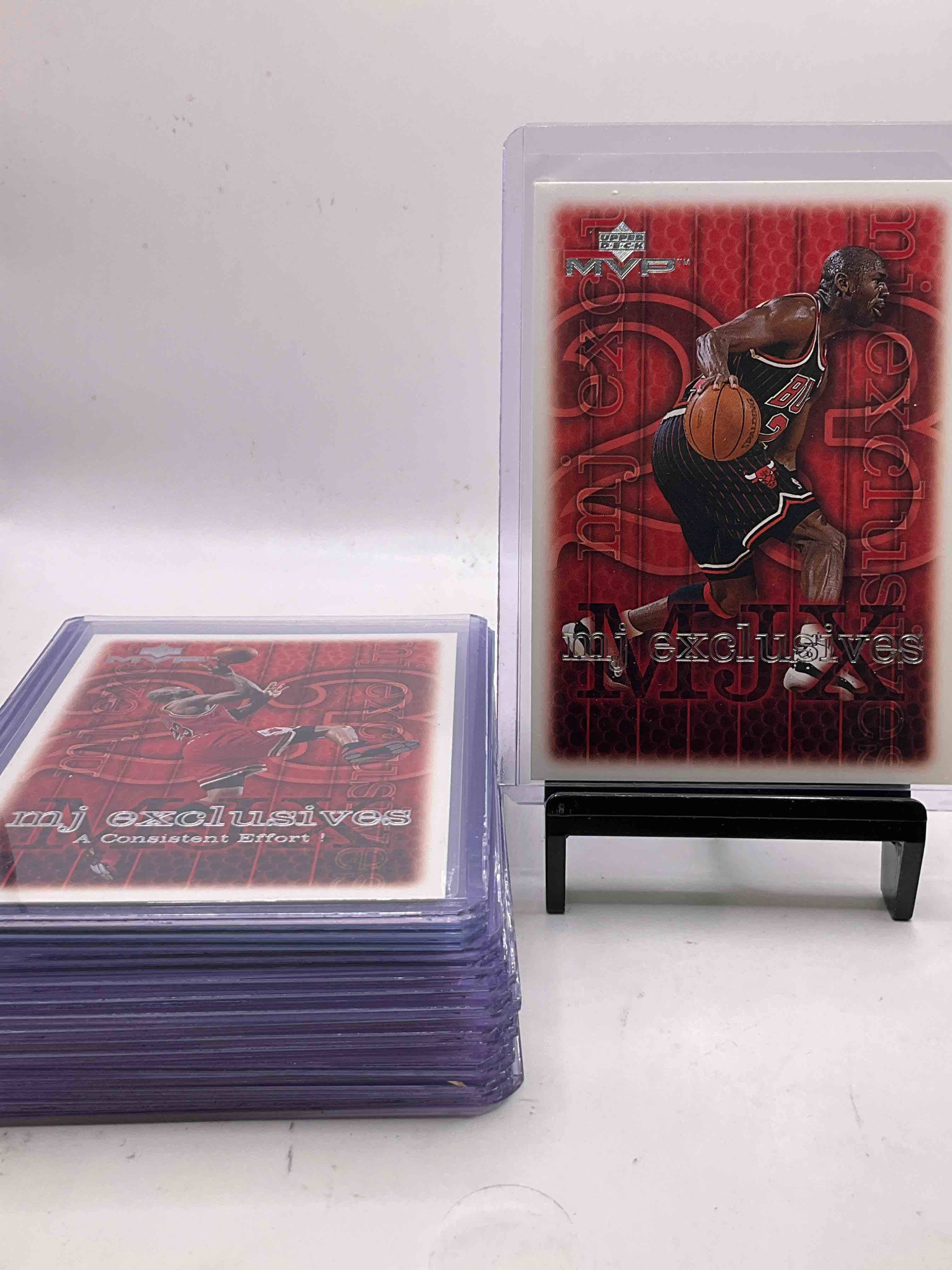 MJ MVP EXCLUSIVES 17 Card Set! Upper Deck MJ BUNDLE! Insane MVP Jordan Cards, Nice Bulls Red!