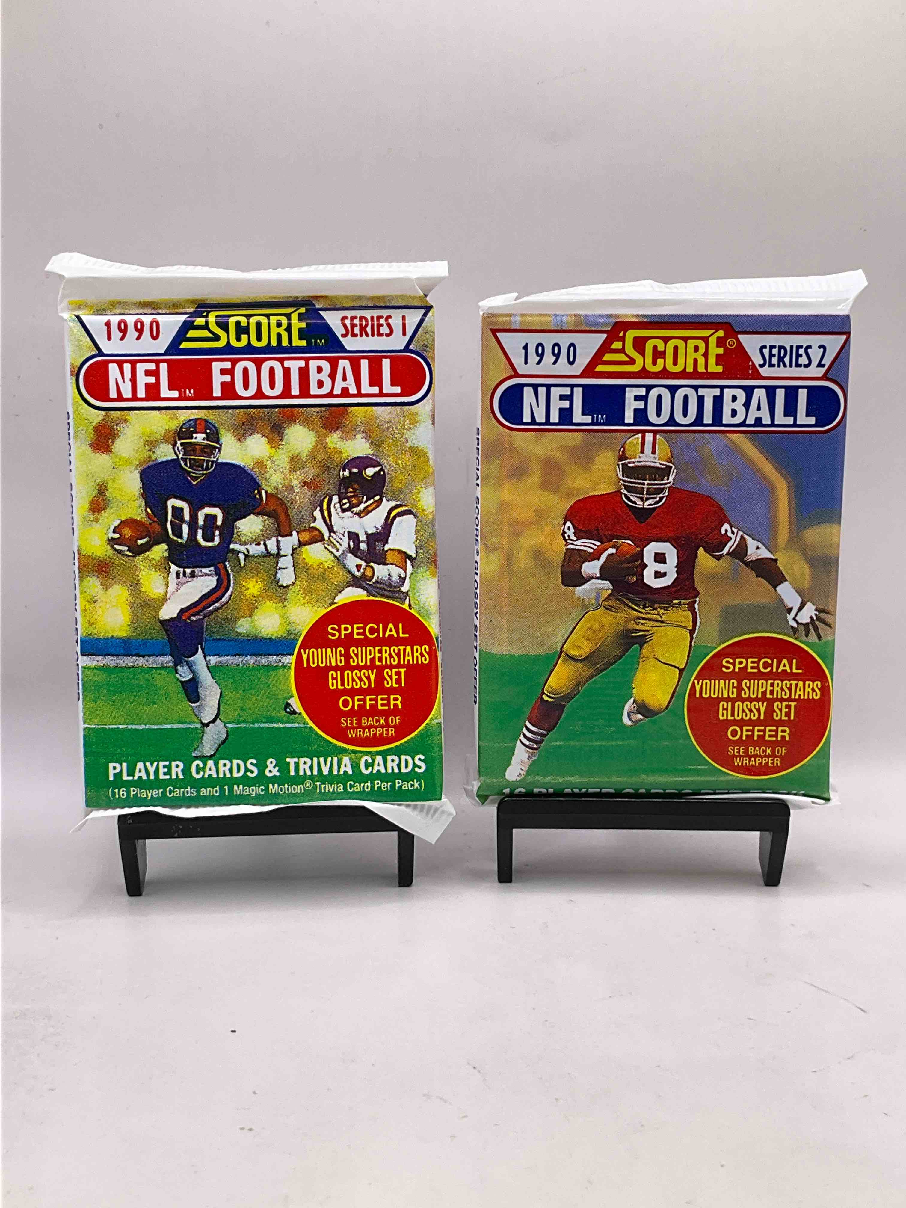 Emmitt Smith Rookie Year! 1990 Score Football Unopened Collectible Sports Card Packs! Direct From Original Box! Look For Valuable Emmitt Smith Rookie Cards!