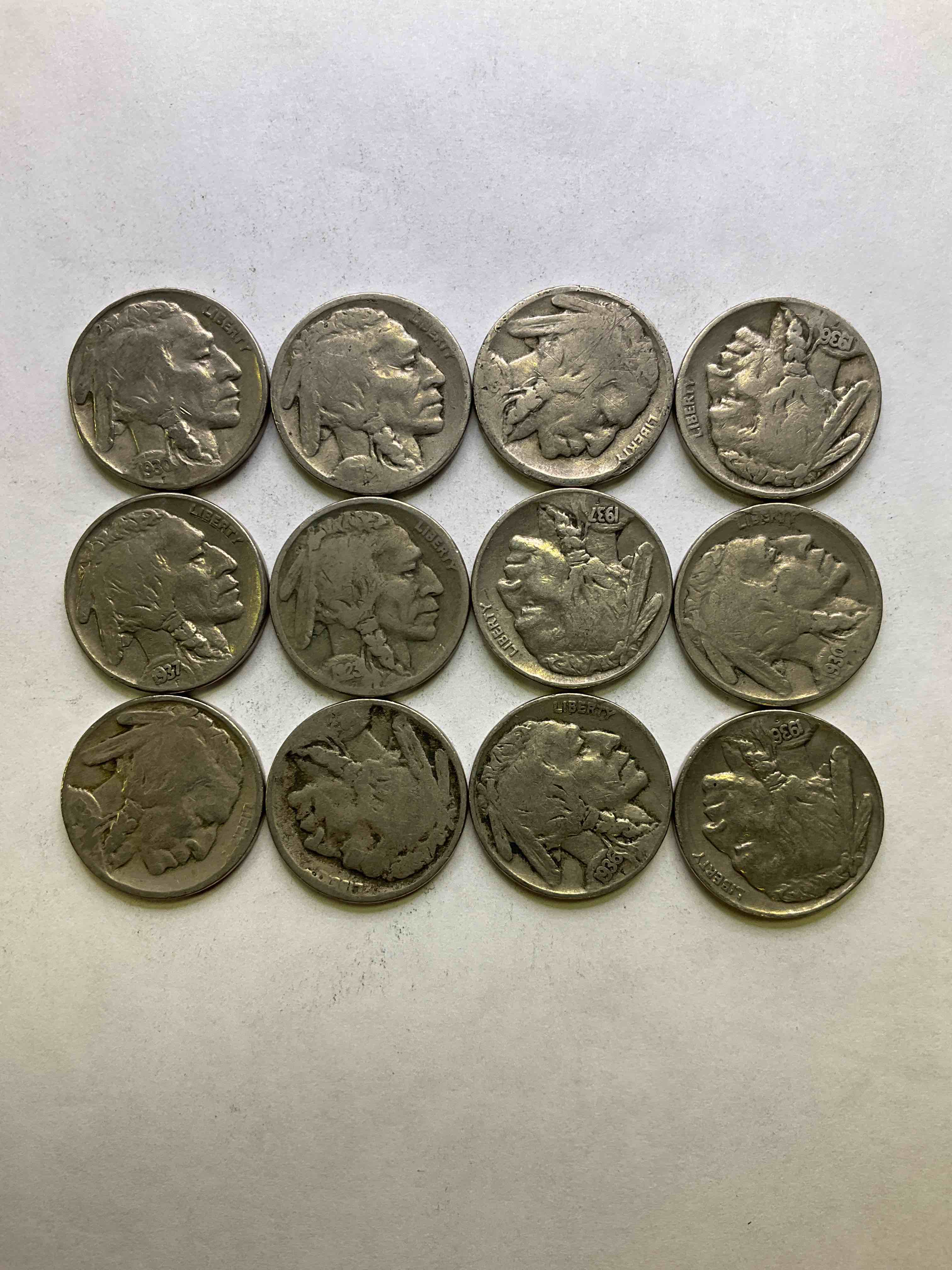 Historic Buffalo Nickels! Indian Head Buffalo Nickels Were Minted From 1913 To 1938 & Have Become A Favorite For Coin Collectors Around The World! Own Pieces Of American History With These Cools Indian Head Buffalo Nickels In Circulated Condition, Most With Visible Dates Which Is Very Rare For Buffalo Nickels!