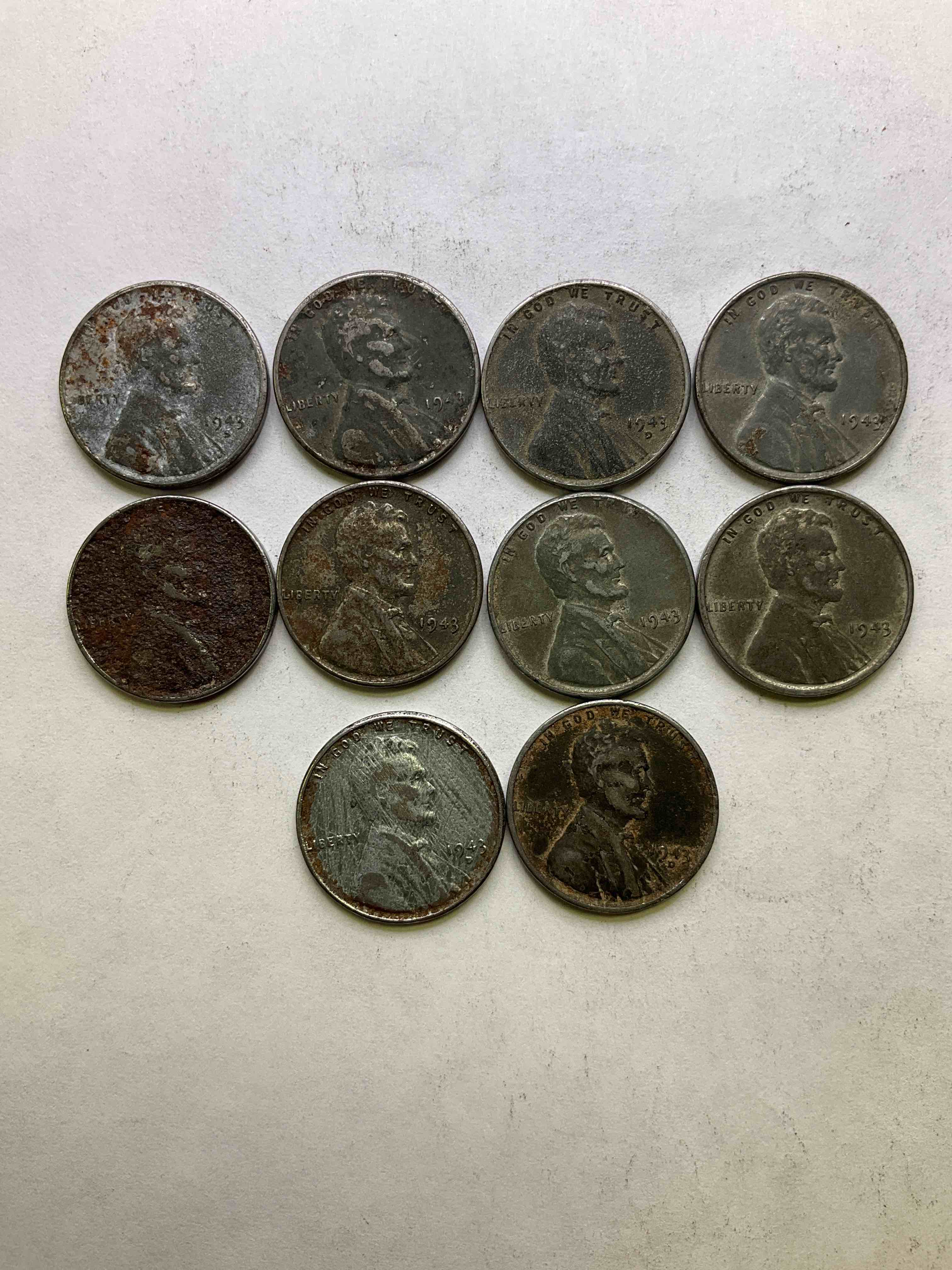 1943 World War II History! Did You Know That In 1943 Copper Was So Valuable For Making Ammunition That The U.S. Treasury Made Pennies Out Of Steel?1 1943 STEEL Pennies Have Become Valuable, Rare Collector Items! Up For Auction Are Rare WWII Steel Pennies Appearing Circulated. Own Pieces Of World War 11 History That Are An Awesome Investment!