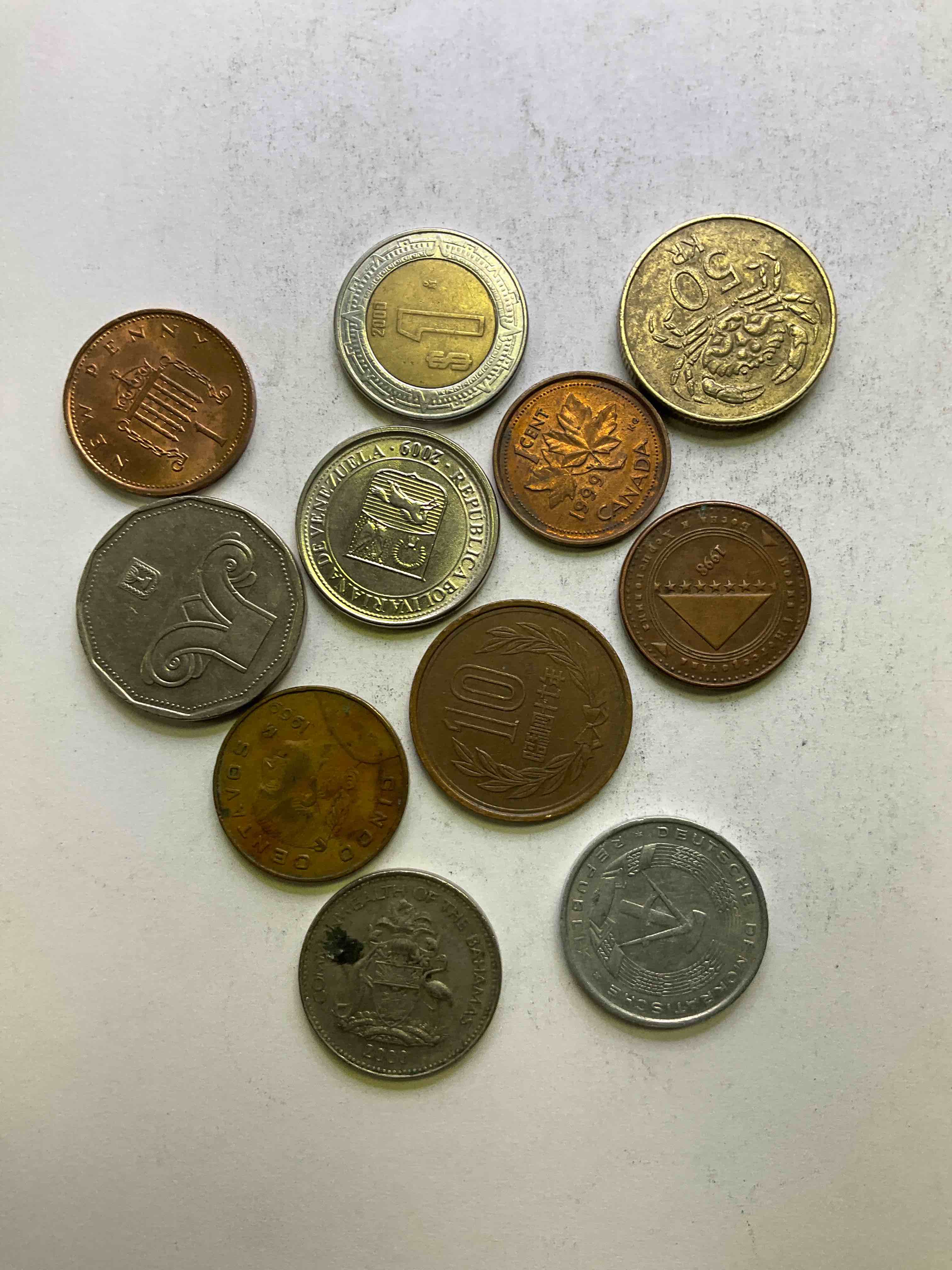 World Coins, Antique & Vintage! Each Lot Unique! Many Different Years, Countries, Sizes & Exotic Places. This Cool Collection Of Antique Coins From Around The World Is Loads Of Fun! Have Fun Identifying Each Coin & Country As A great Educational Tool! A Great Investment Too!