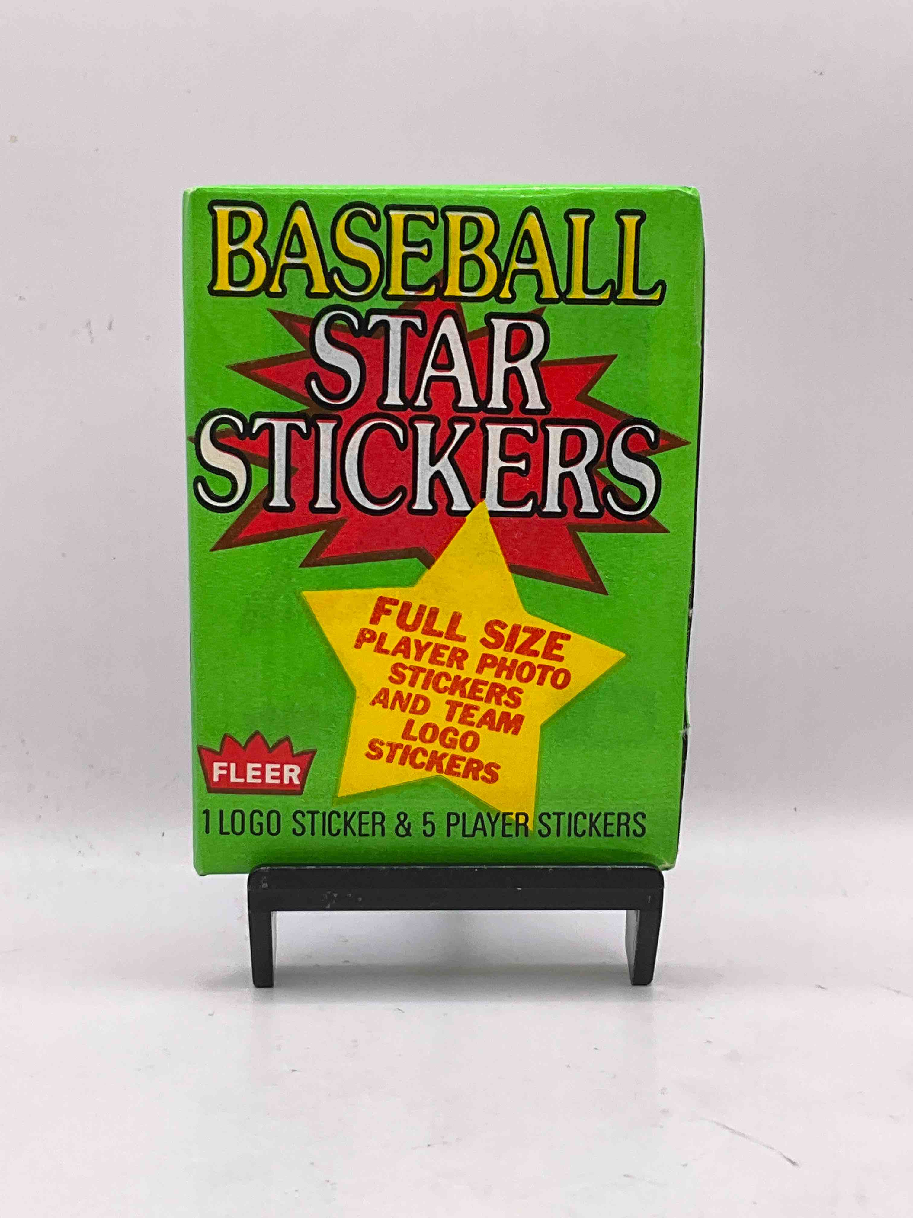 1986 Fleer Baseball History! Rare 1986 Sports Card Collectible Sticker Wax Packs, Direct From Original Sealed Retail Case. Each Pack Contains One Team Logo & Five Player Stickers. Get Your Hands On Baseball History, Drying Up Fast!