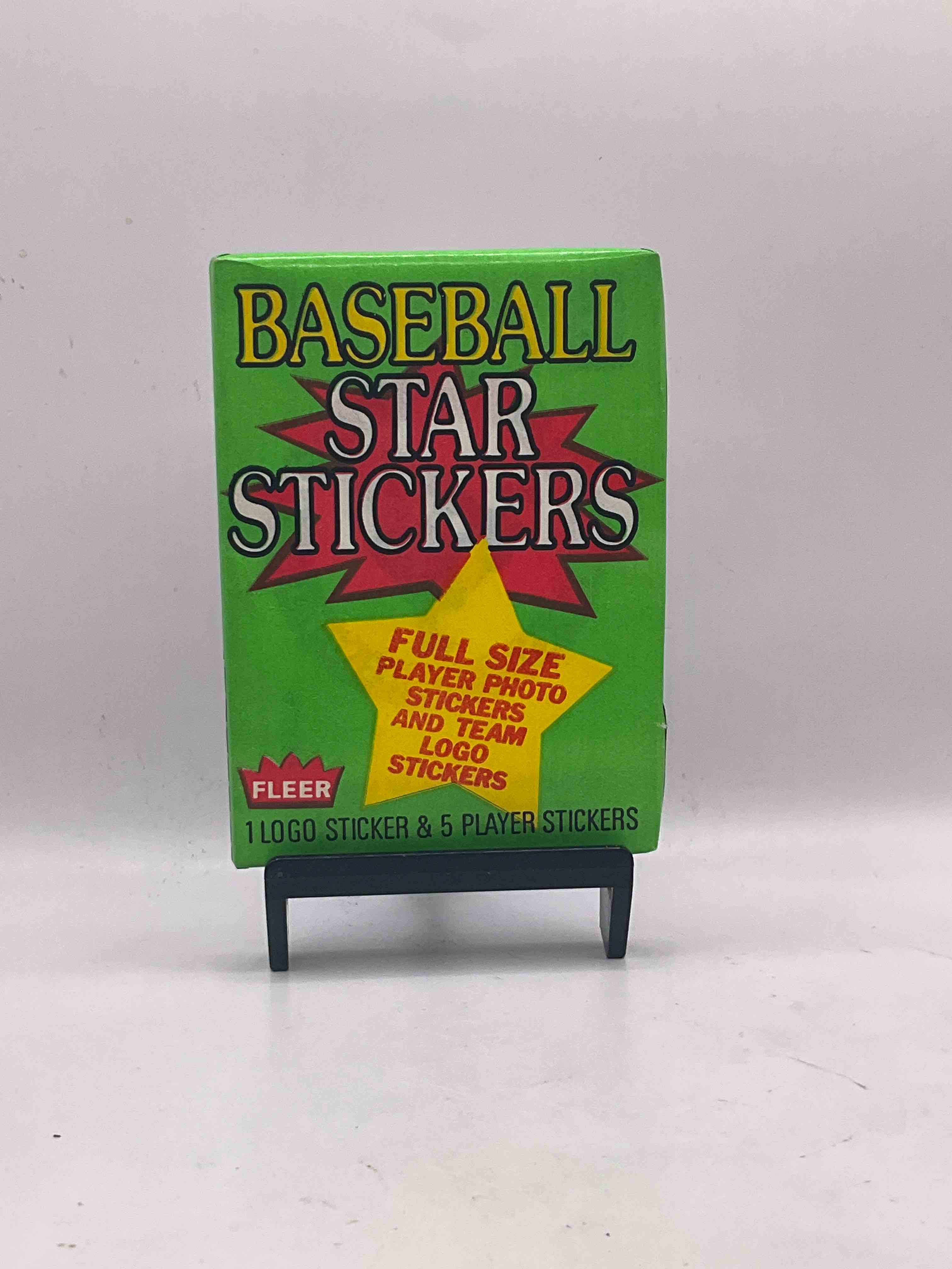 1986 Fleer Baseball History! Rare 1986 Sports Card Collectible Sticker Wax Packs, Direct From Original Sealed Retail Case. Each Pack Contains One Team Logo & Five Player Stickers. Get Your Hands On Baseball History, Drying Up Fast!