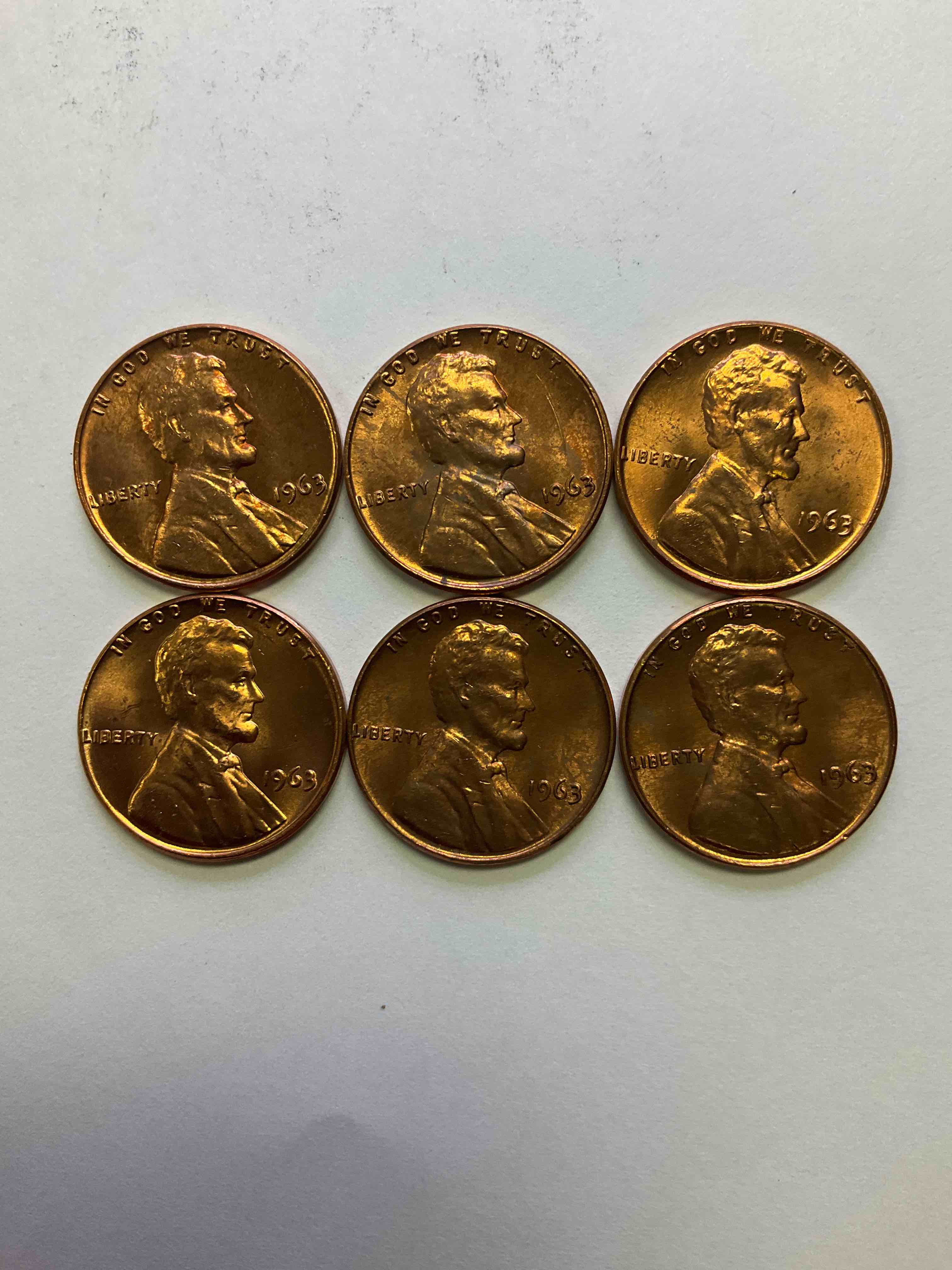 1963 Uncirculated History! These Uncirculated Lincoln Pennies Are From 1963, The Year Of The JFK Assassination. These Pennies Are Uncirculated, Shiny & Gorgeous & Are Direct From The Original Bank Rolls Untouched Since 1963! Pristine Pieces Of History!