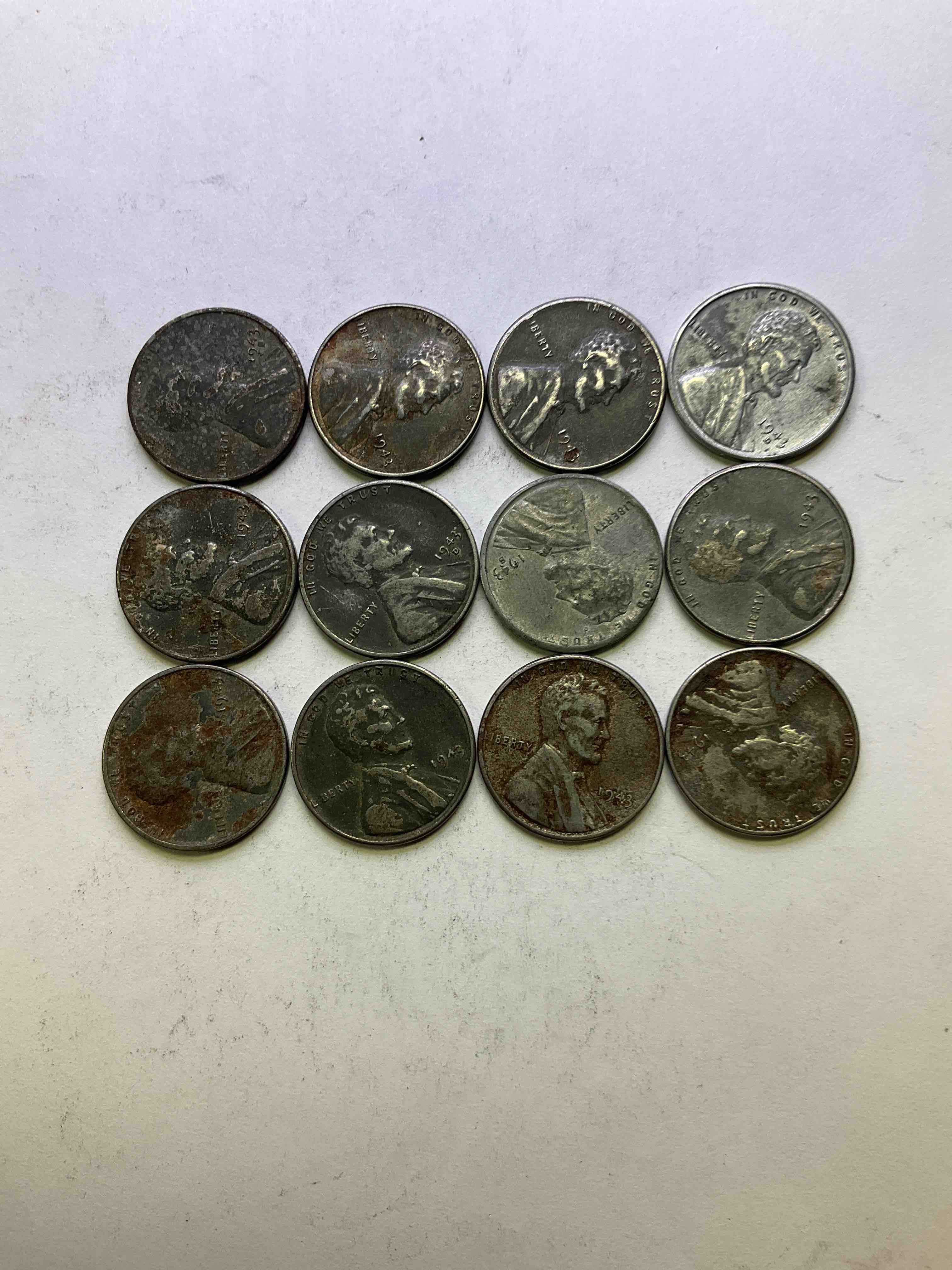 1943 World War II History! Did You Know That In 1943 Copper Was So Valuable For Making Ammunition That The U.S. Treasury Made Pennies Out Of Steel?! 1943 STEEL Pennies Have Become Valuable, Rare Collector Items! Up For Auction Are Rare WWII Steel Pennies Appearing Circulated. Own Pieces Of World War I History That Are An Awesome Investment!