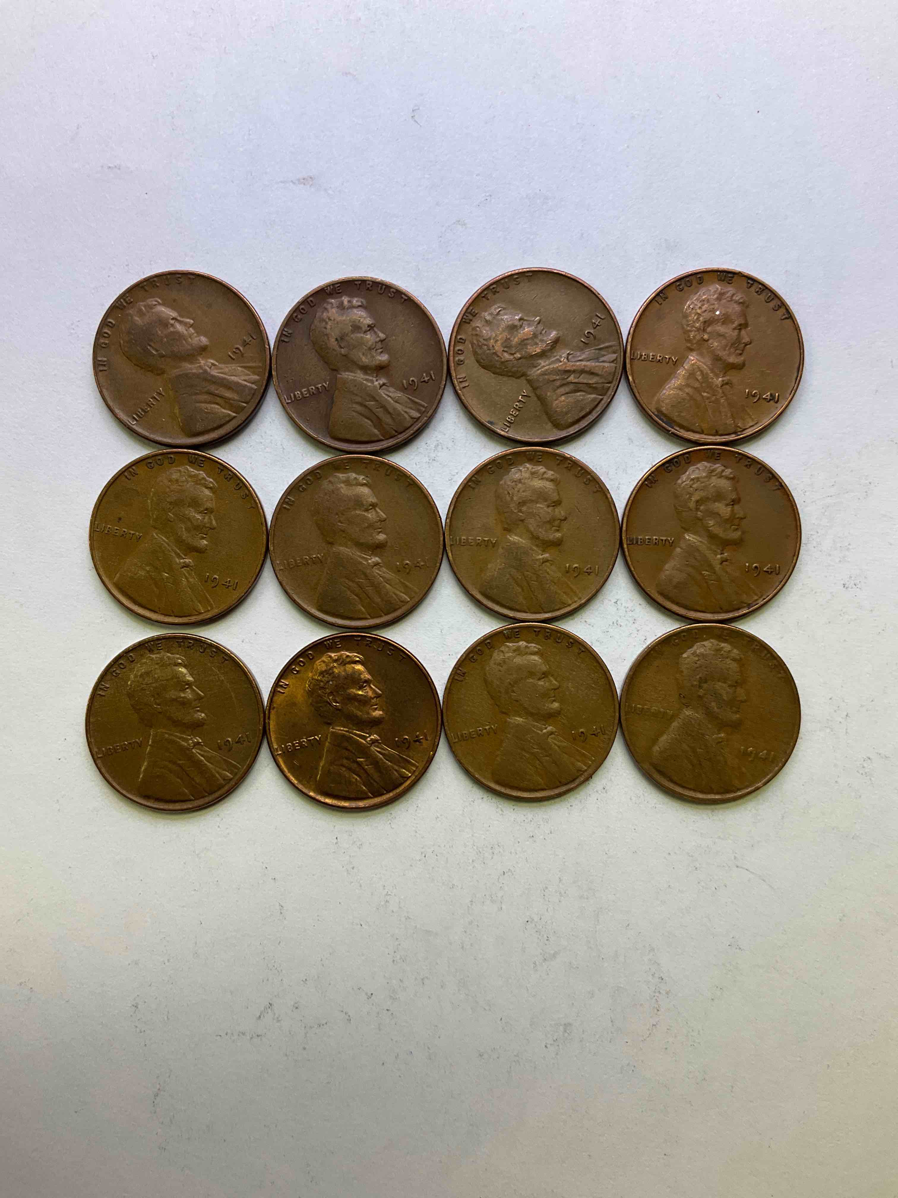 1941 WWII History! Check Out These Incredible Lincoln Pennies From The Year That Will Live In Infamy.. 1941 When On Dec 7 Pearl Harbor Was Bombed & America Entered World War 2! Nearly Impossible To Collect & Incredible Pieces Of History!