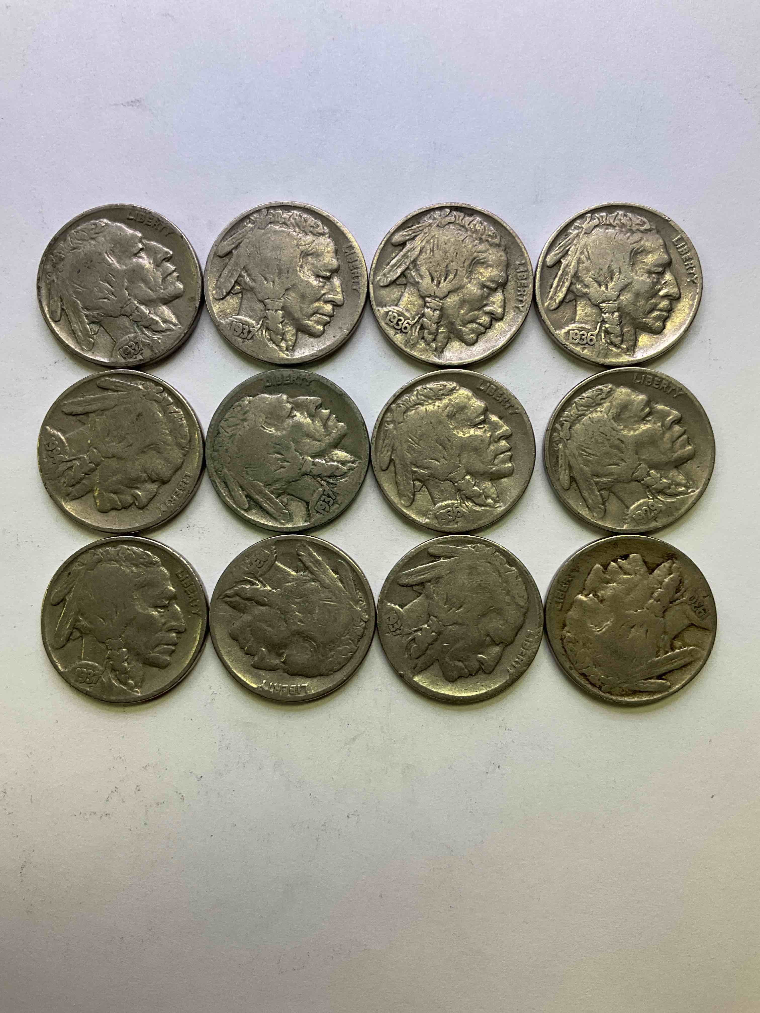 Historic Buffalo Nickels! Indian Head Buffalo Nickels Were Minted From 1913 To 1938 & Have Become A Favorite For Coin Collectors Around The World! Own Pieces Of American History With These Cools Indian Head Buffalo Nickels In Circulated Condition, Most With Visible Dates Which Is Very Rare For Buffalo Nickels!